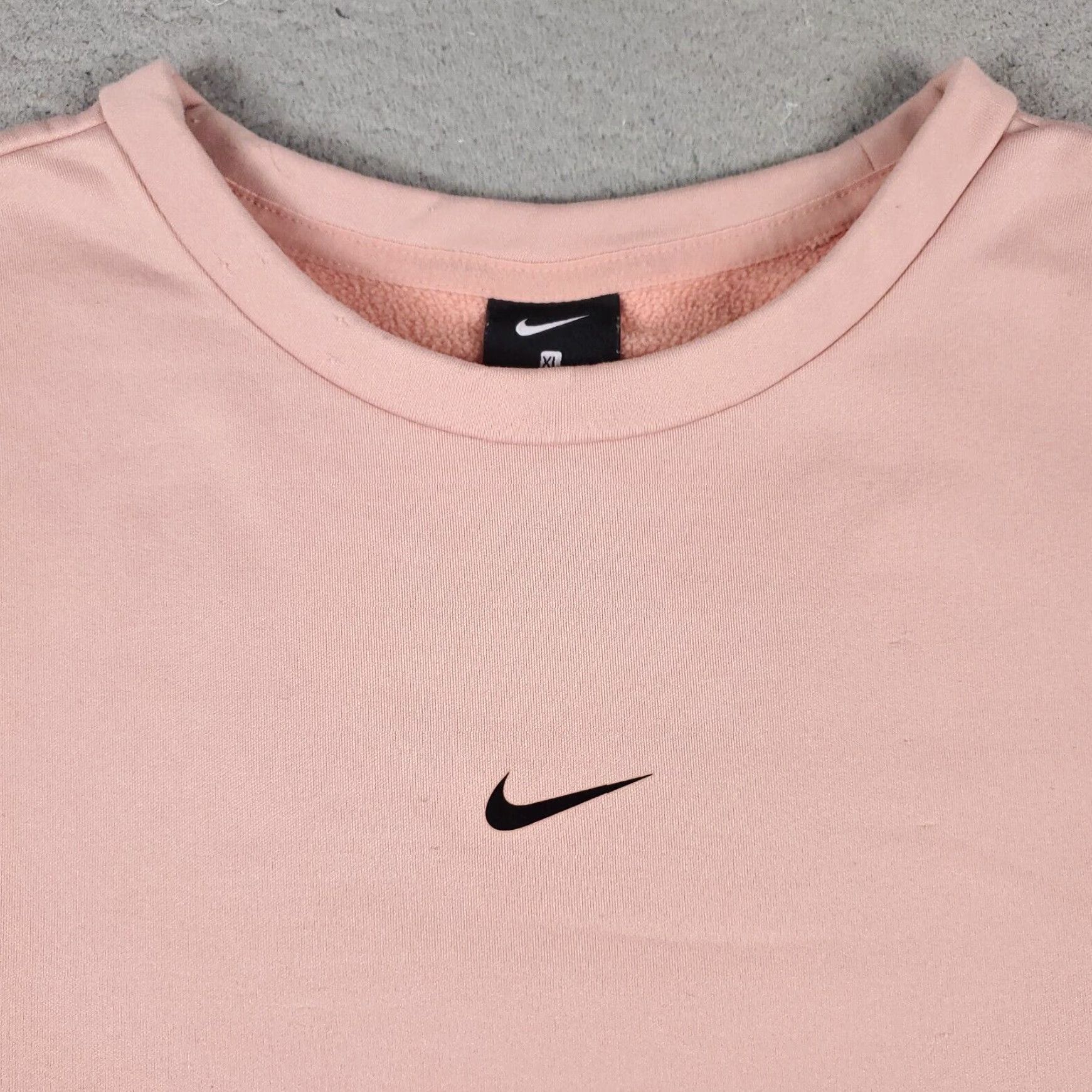 Nike Nike Pullover Sweatshirt Womens XL Pink Swoosh Long Sleeve Cotton Blend Activewear Size XL / US 12-14 / IT 48-50 - 2 Thumbnail