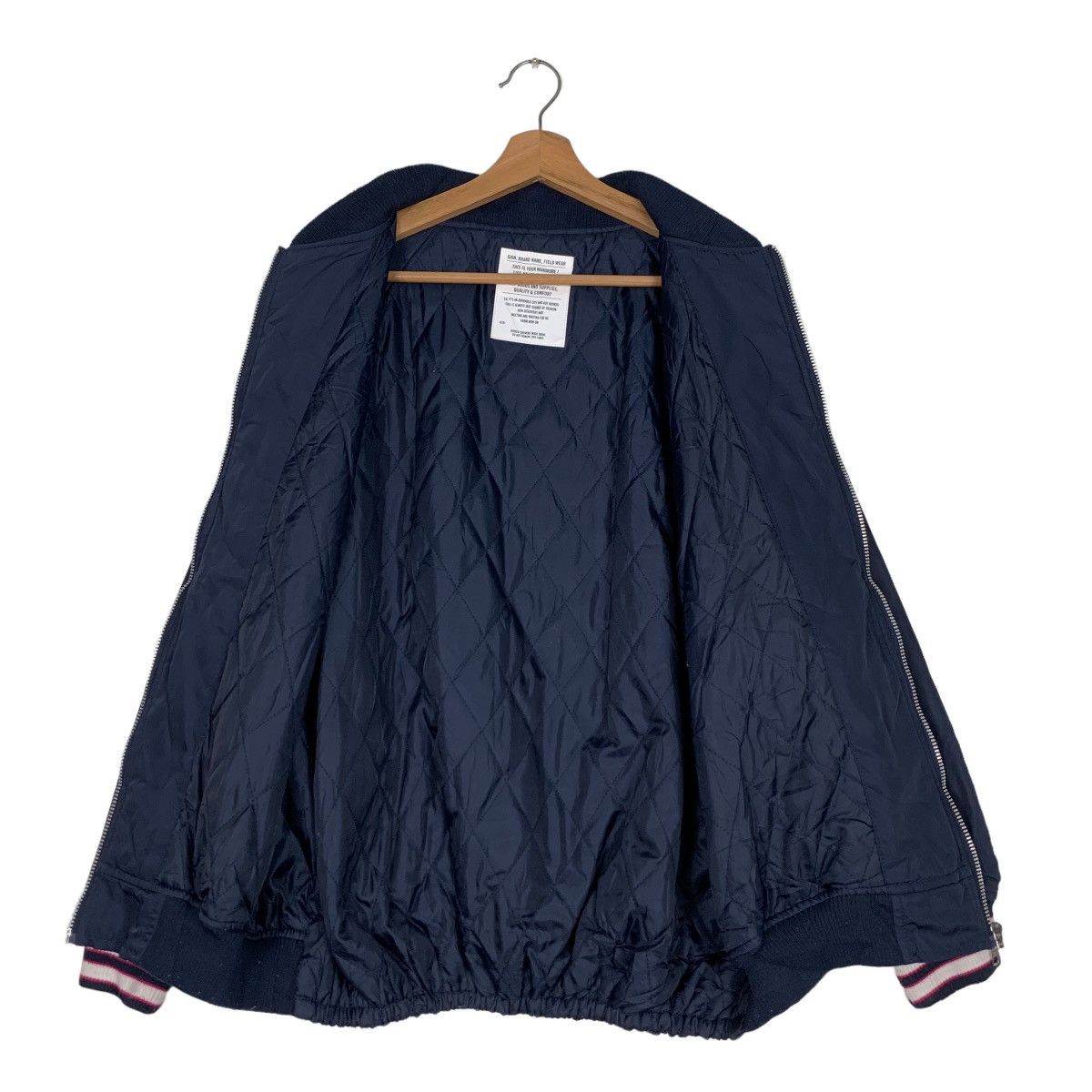 Japanese Brand RODEO CROWNS Union Stars Big Logo Bomber Jacket #0518-C24 Size US XL / EU 56 / 4 - 15 Thumbnail
