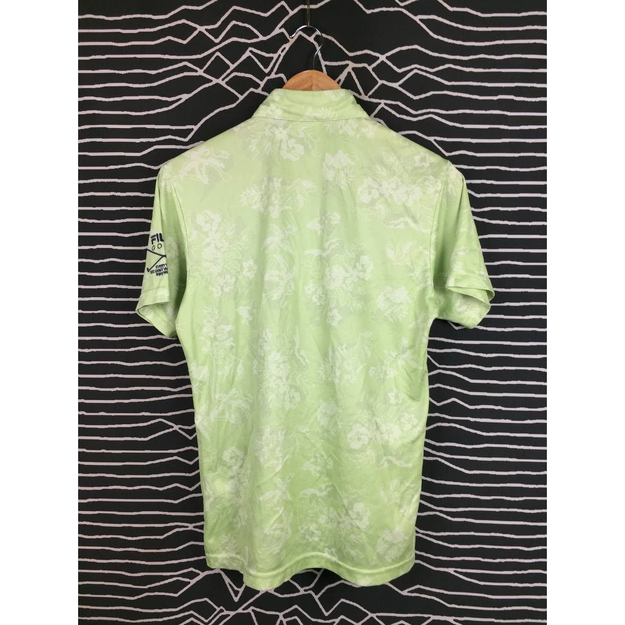Fila × Vintage Fila Golf Everything Begins With Fun Patterned Polo Tee Size US M / EU 48-50 / 2 - 6 Thumbnail