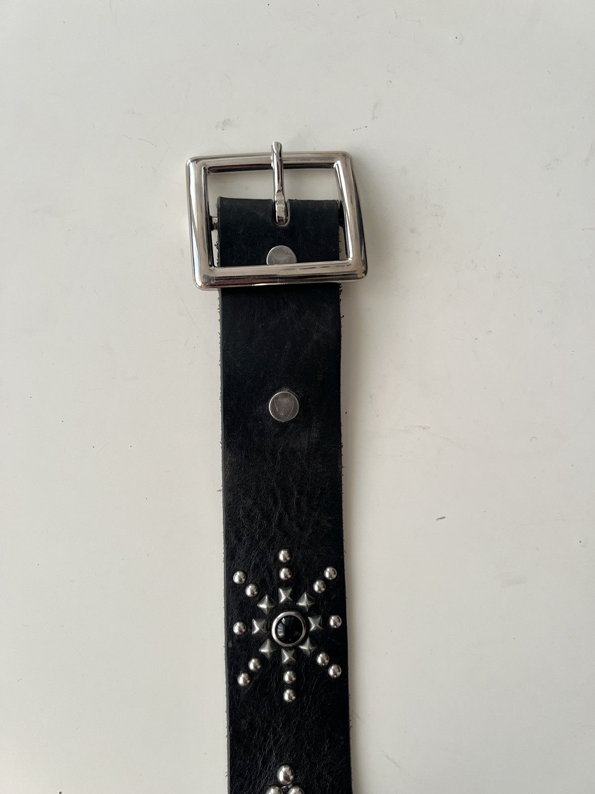 Iron Heart Vintage Hollywood Trading Company Stud Stingray Leather Belt Size ONE SIZE - 16 Thumbnail