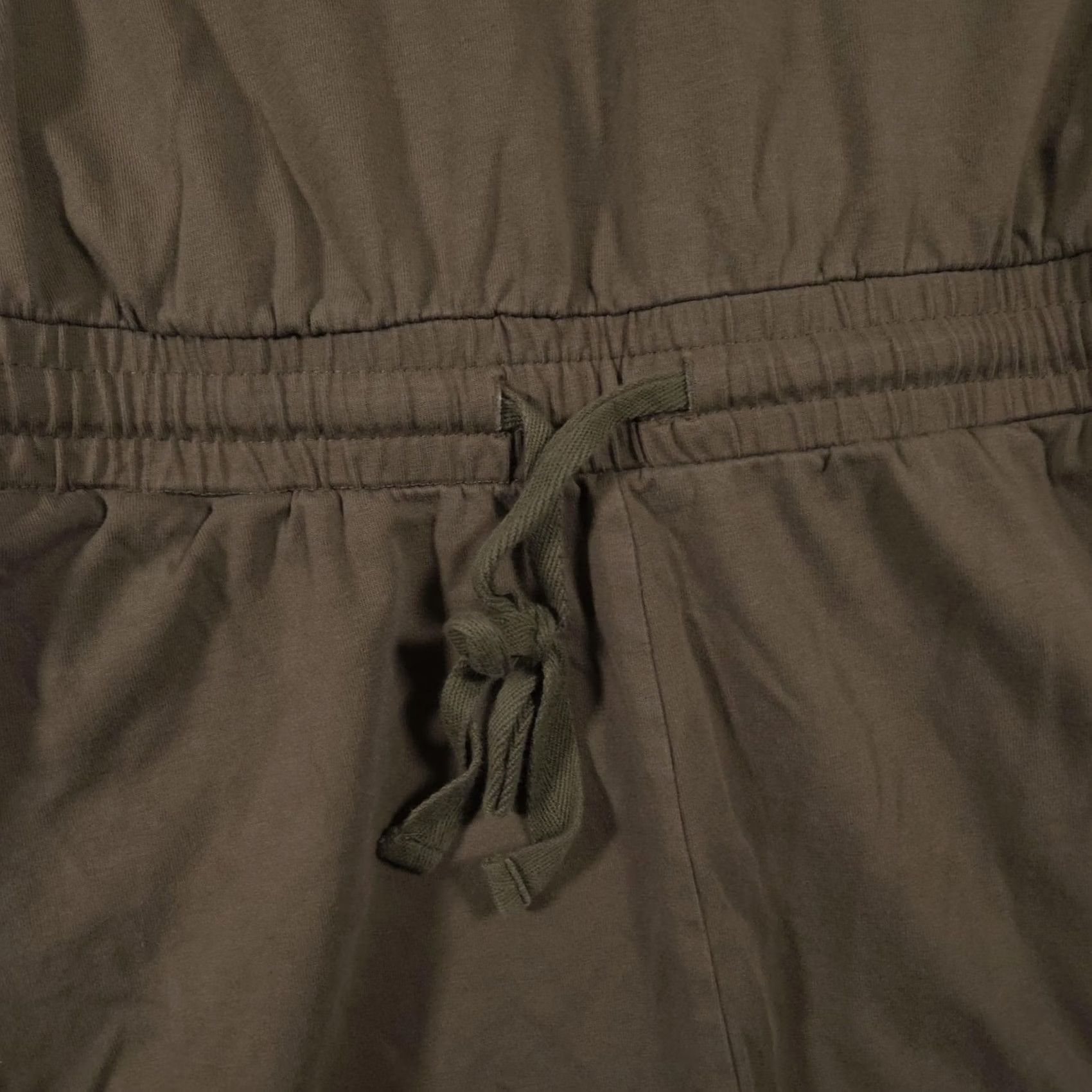 Calvin Klein Calvin Klein Romper Womens M Olive Green V-Neck Rhinestone Logo Pockets Size 32" / US 10 / IT 46 - 5 Thumbnail
