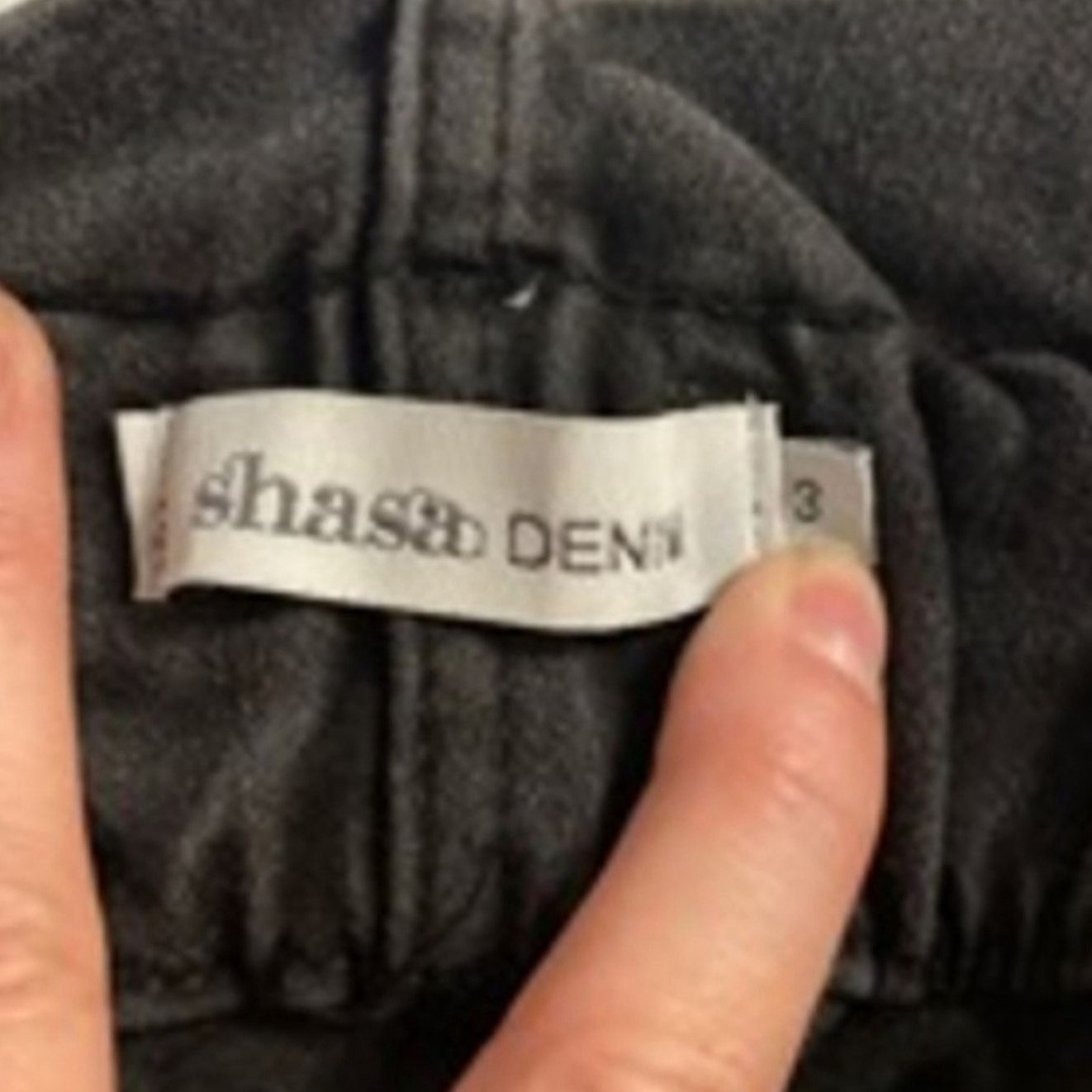 Other Shasa Denim Paperbag Shorts Y2K High Rise Black Size 3 Size 23" - 4 Thumbnail
