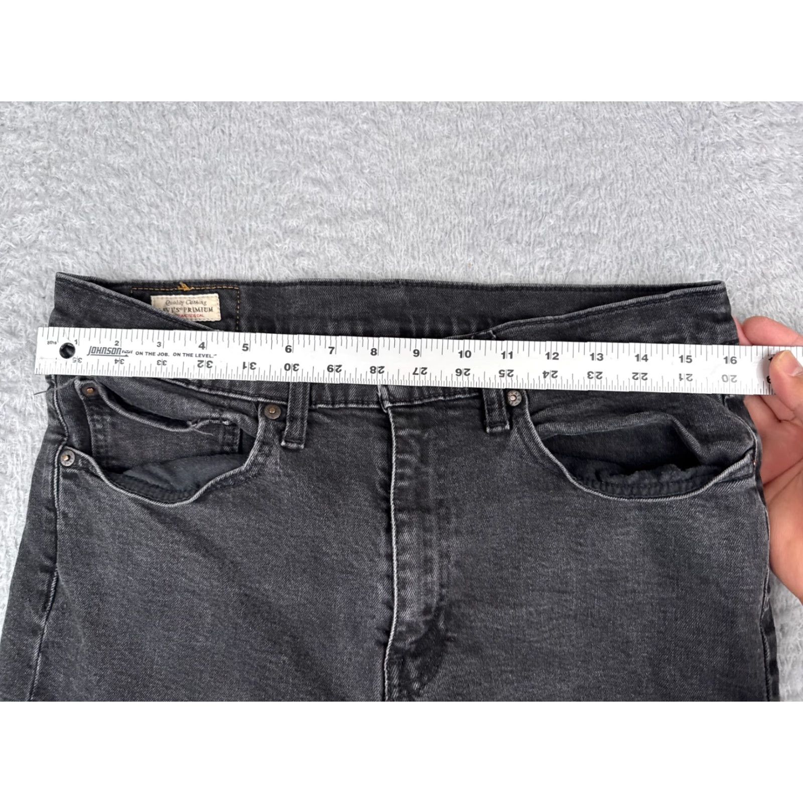 Levi's Levis 512 Jeans Black Denim Distressed Cotton 34x29 5-Pocket Regular Fit Adult Men Jeans Vintage No Size US 34 / EU 50 - 7 Thumbnail