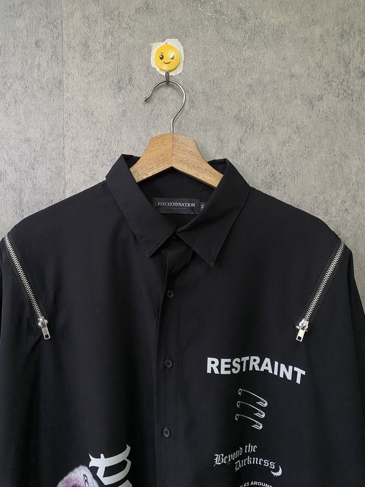 Japanese Brand 2000s Psycho Nation Japan Oversize Shirt Size US XXL / EU 58 / 5 - 5 Thumbnail