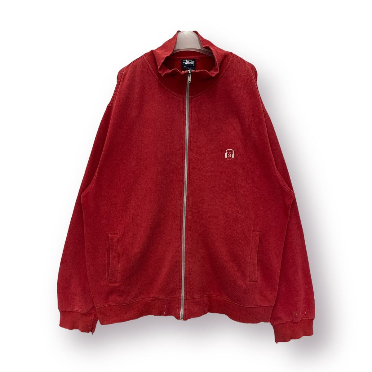 🔥 VINTAGE 90's STUSSY DISTRESSED STREETWEAR SWEATSHIRT - L