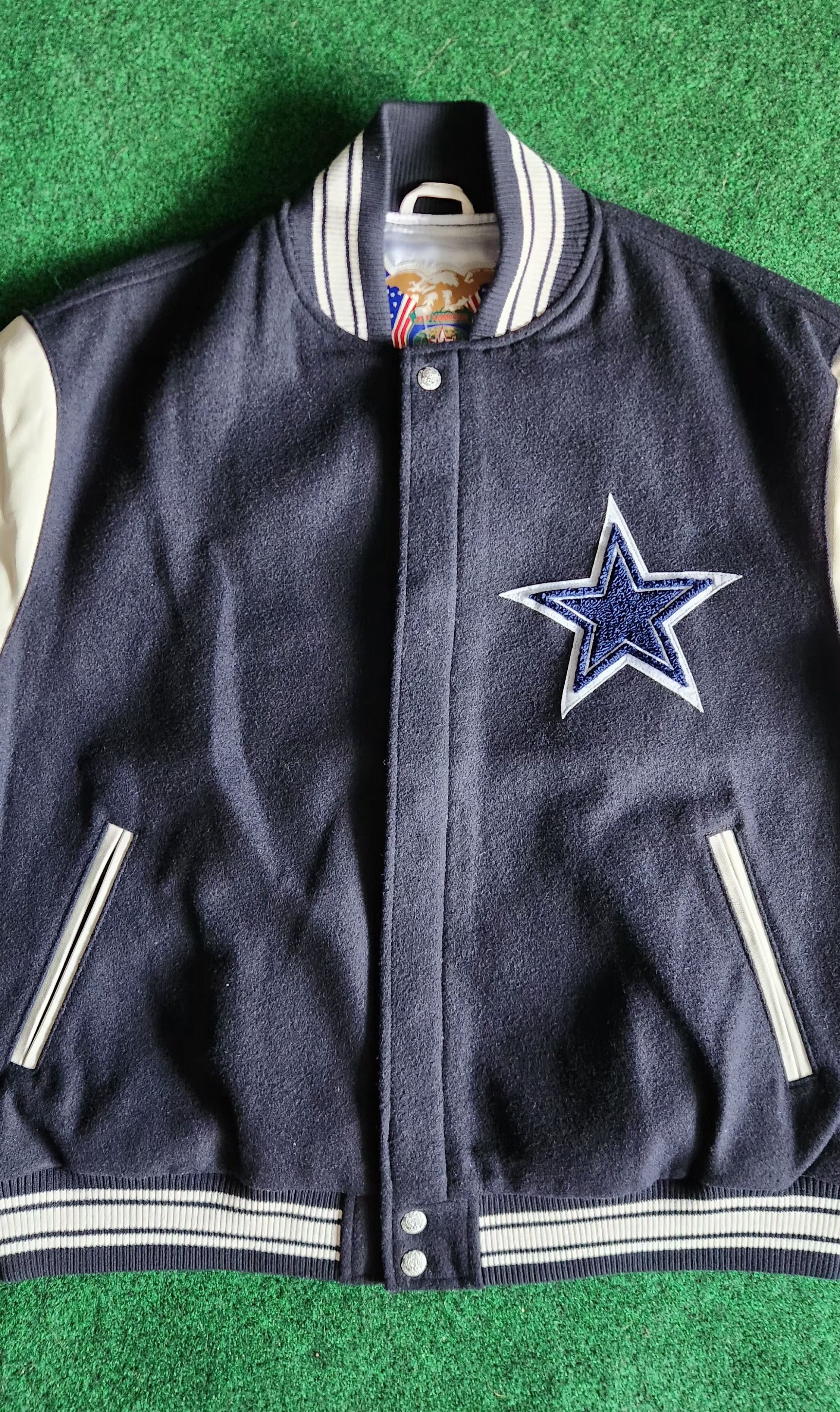 Jeff Hamilton × Vintage Dallas Cowboys Jeff Hamilton Wool & Leather Varsity Jacket Size US S / EU 44-46 / 1 - 4 Thumbnail
