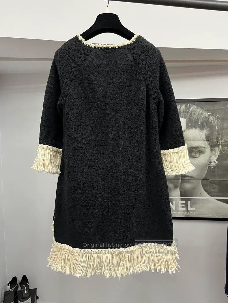 Chanel Chanel Greek series black and white colour block tassel dr Size XS / US 0-2 / IT 36-38 - 3 Thumbnail