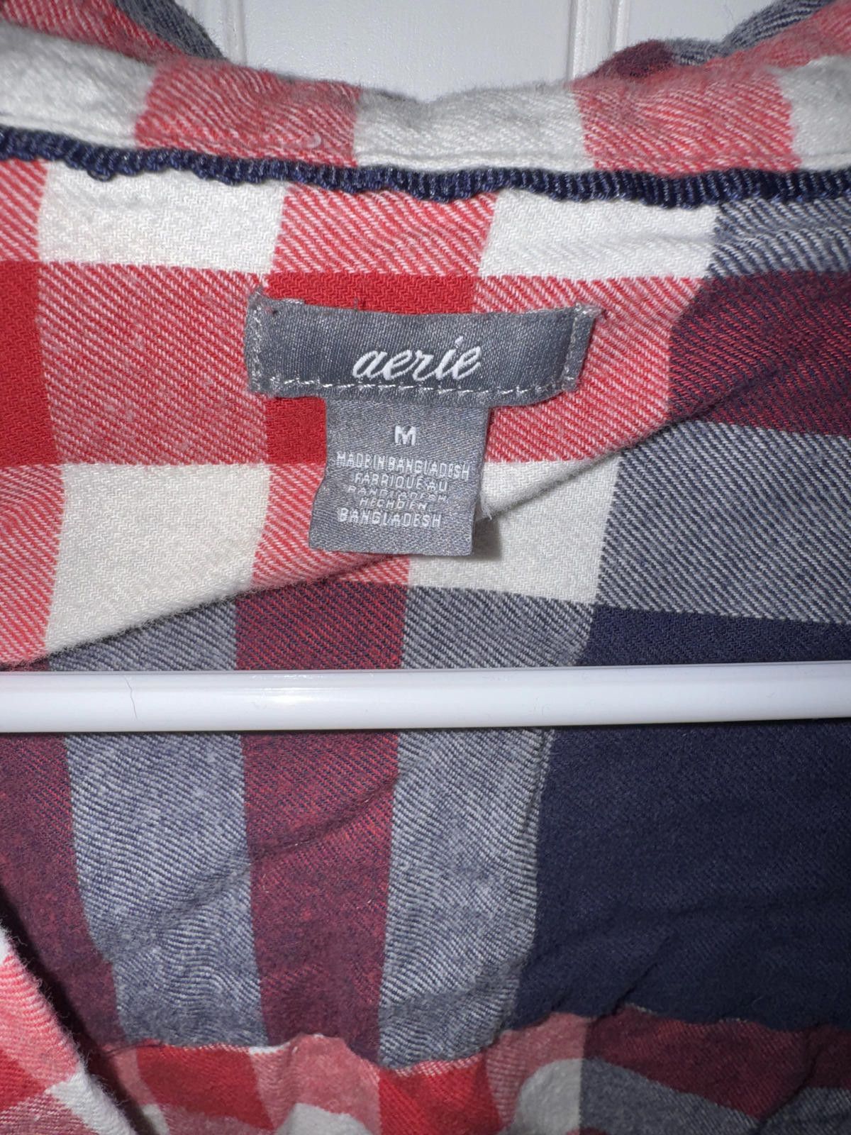 Other Aerie Medium Plaid Flannel Long Sleeve Size 32" / US 10 / IT 46 - 3 Thumbnail