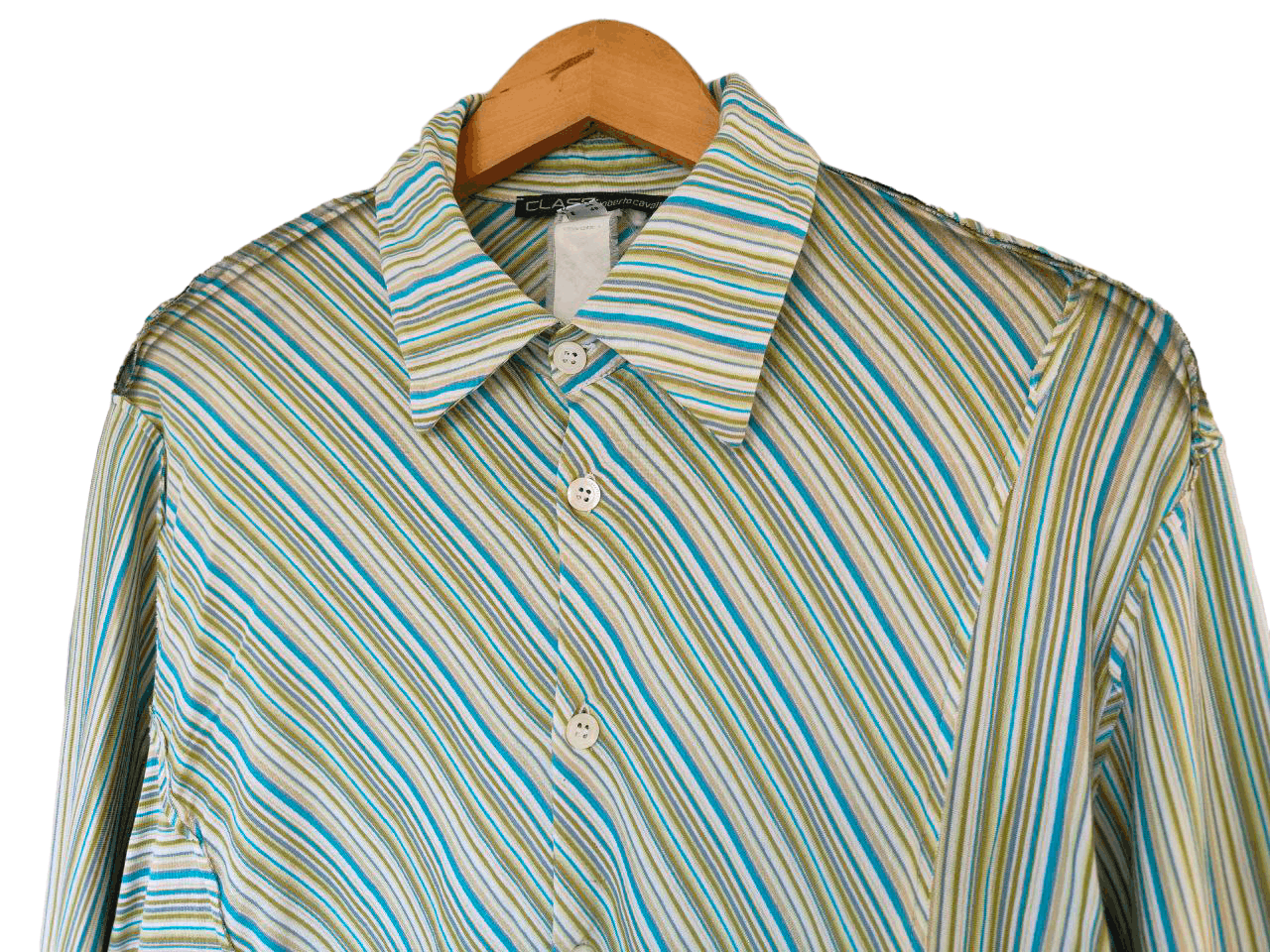 Roberto Cavalli Vintage Roberto Cavalli Elastic Shirt Size US M / EU 48-50 / 2 - 6 Thumbnail