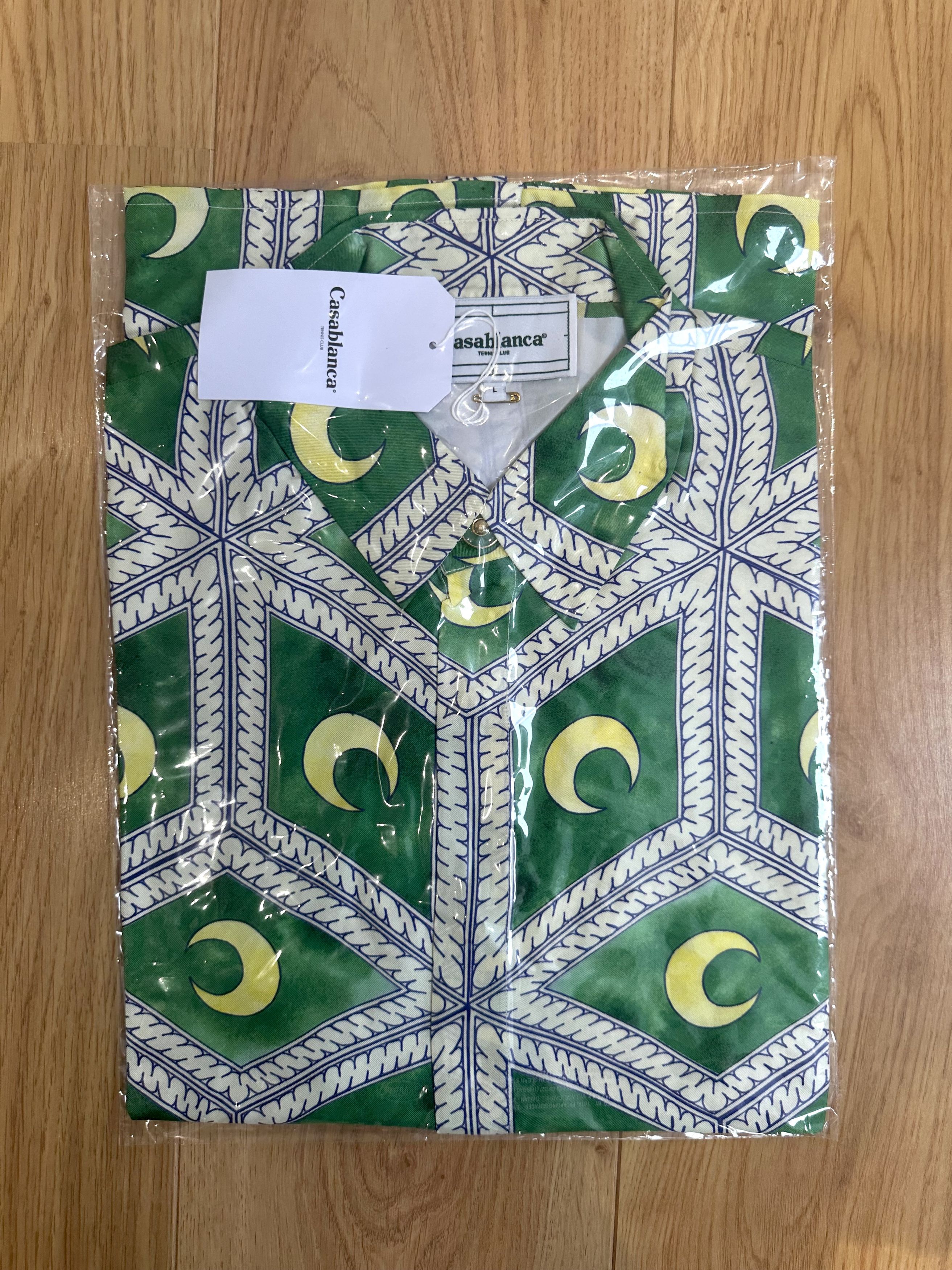 Debut Runway (2019 Archive) Midnight Tiles Silk Shirt