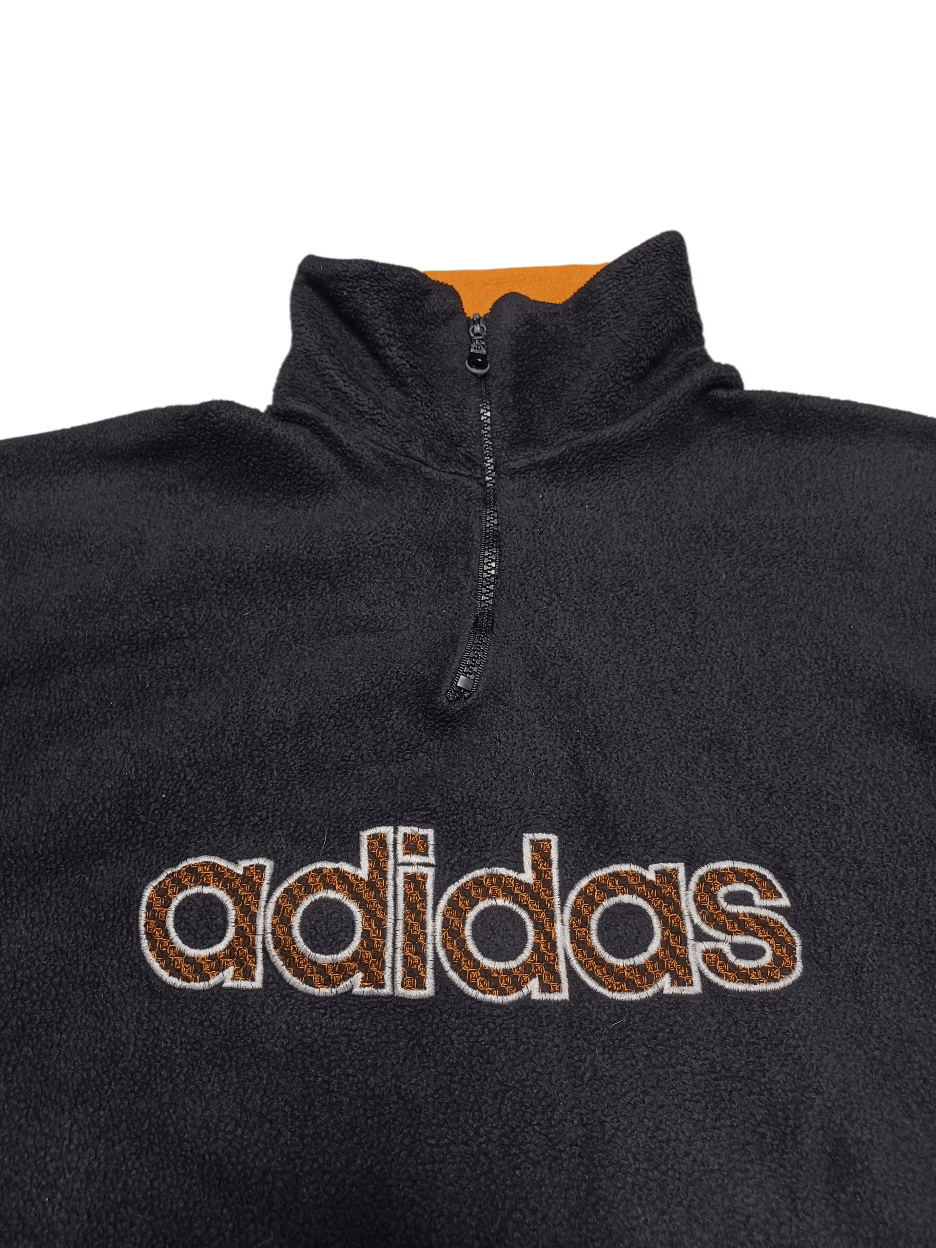 Adidas ADIDAS VINTAGE FLEECE BIG LOGO EMBROIDERED 1/3 SWEATSHIRT Size US L / EU 52-54 / 3 - 2 Thumbnail