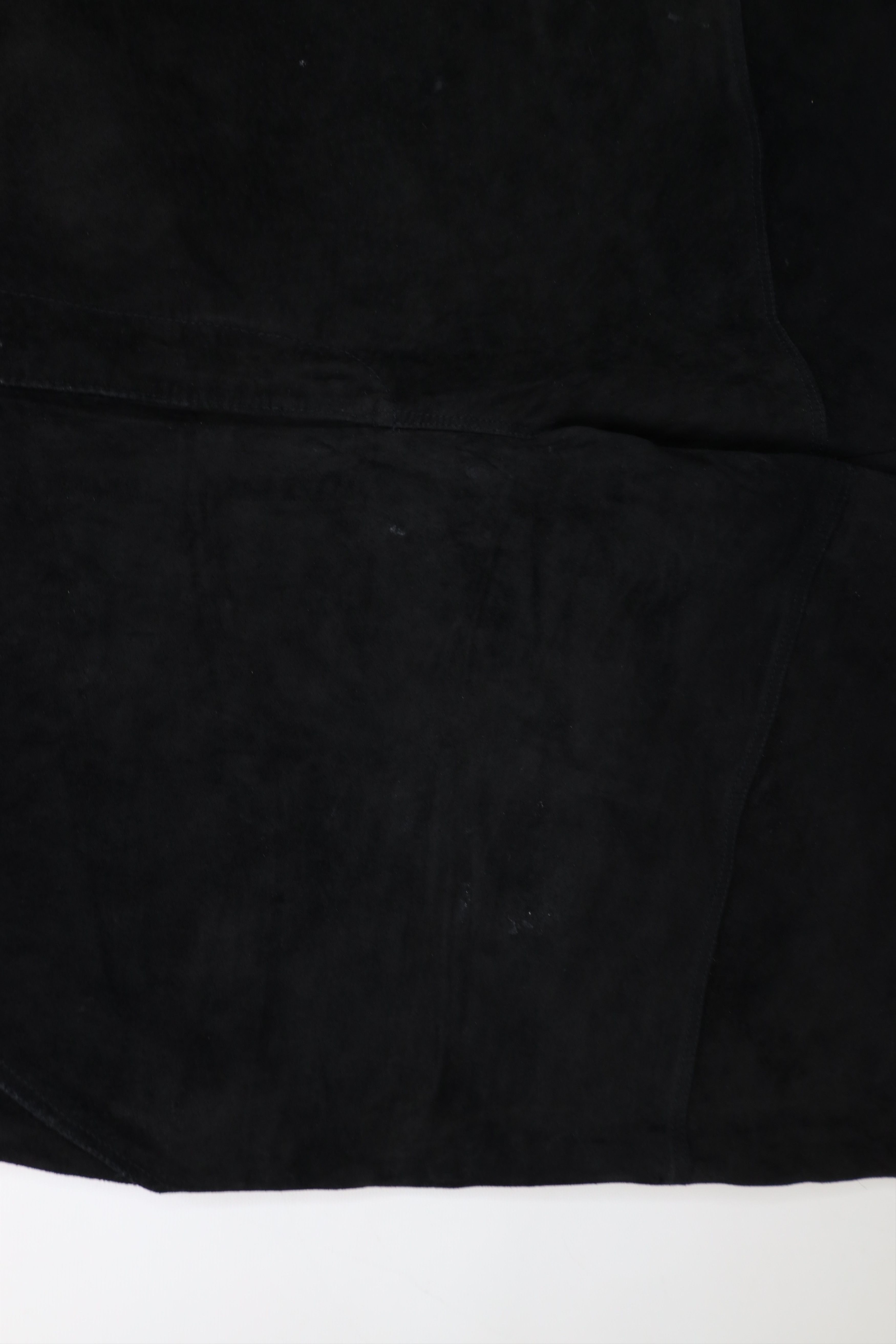 Pelle Pelle × Vintage Vintage 90s Pelle Pelle Suede Leather Baggy Shorts Black Size US 36 / EU 52 - 7 Thumbnail
