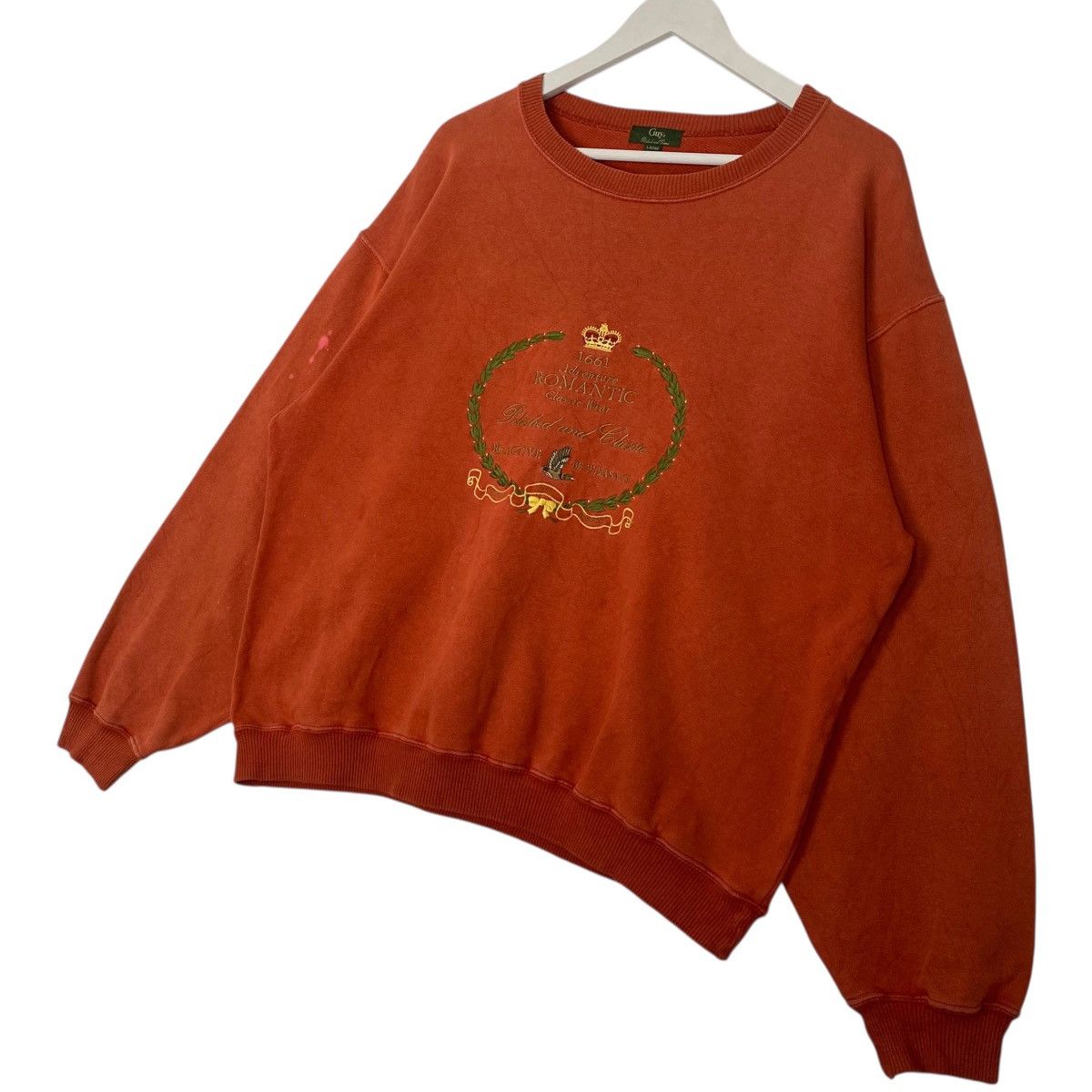 Other Vintage Guy Laroche Sweatshirt Crewneck Orange Size L Size US L / EU 52-54 / 3 - 2 Thumbnail