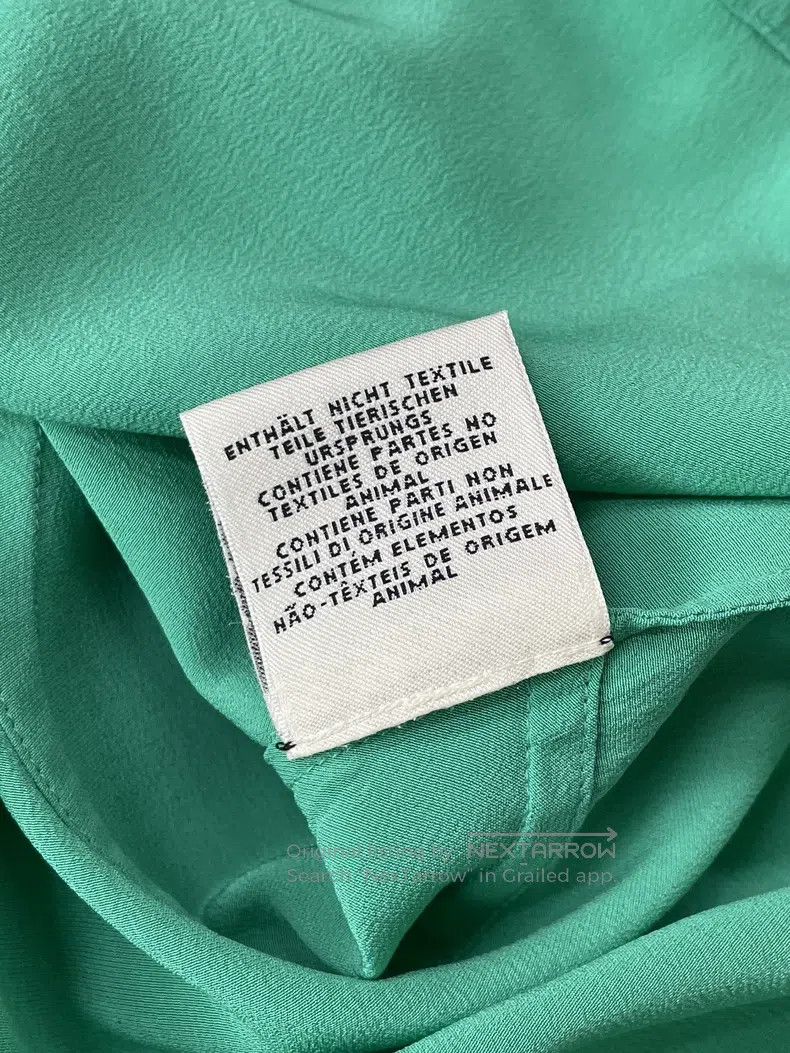 Hermes Hermes Green tie-dyed silk blouse Size XXS / US 00 / IT 34 - 6 Thumbnail