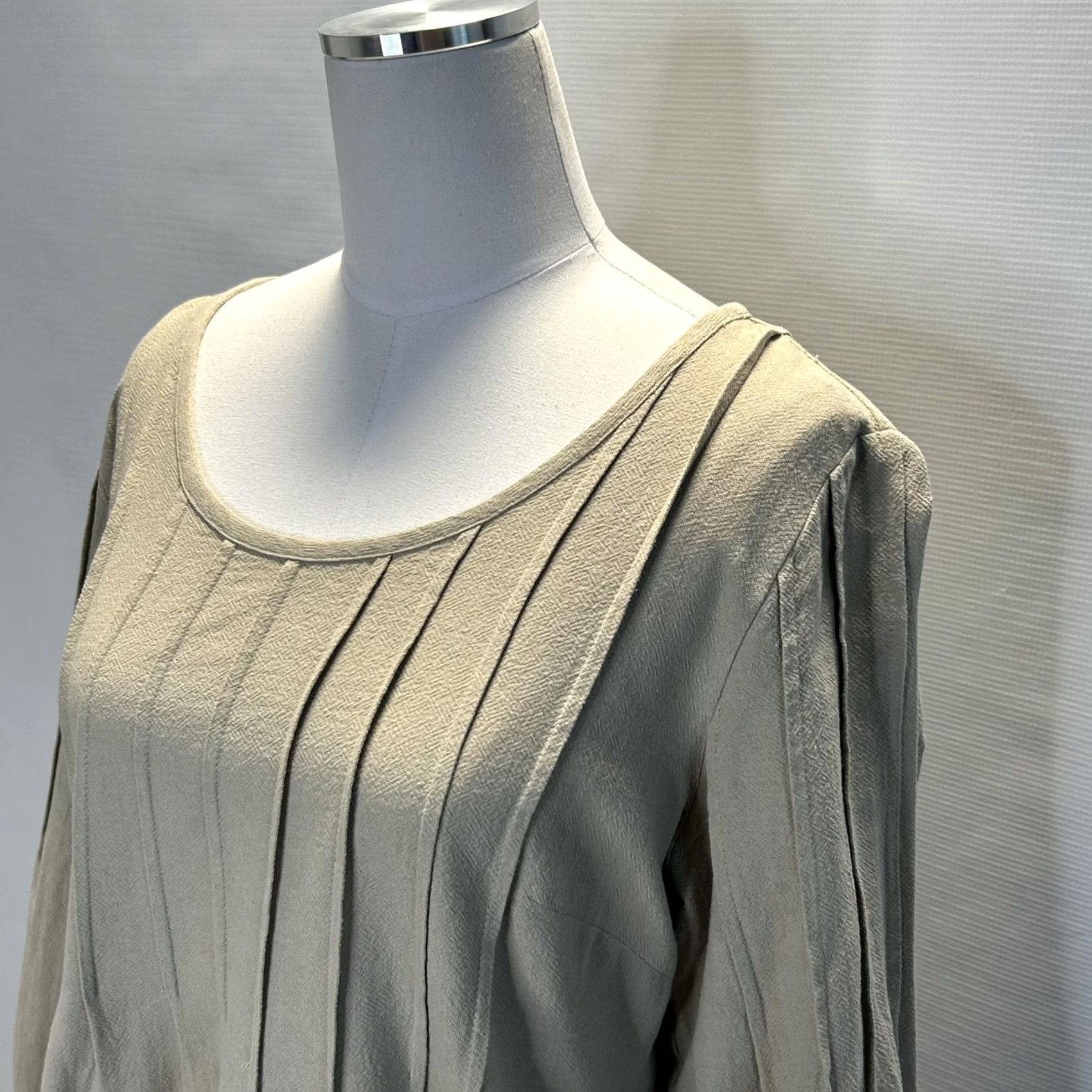 Soft Surroundings Soft Surroundings Sweater Womens Medium Tan Textured Pullover 3/4 Sleeve Cotton Beig Size M / US 6-8 / IT 42-44 - 2 Thumbnail