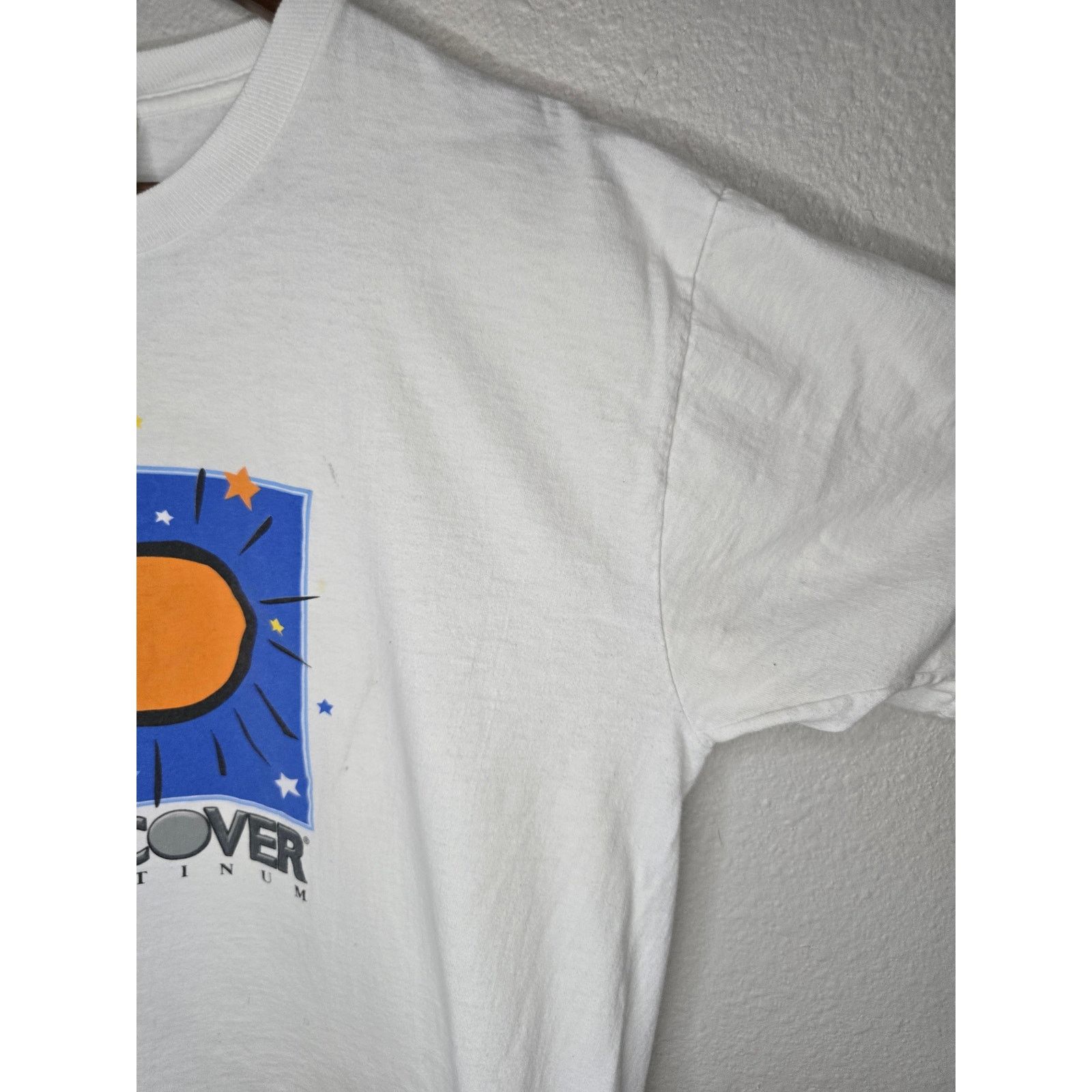 Fruit Of The Loom × Vintage Vintage Discover Platinum Credit Card Finance XL T-Shirt Size US XL / EU 56 / 4 - 4 Thumbnail