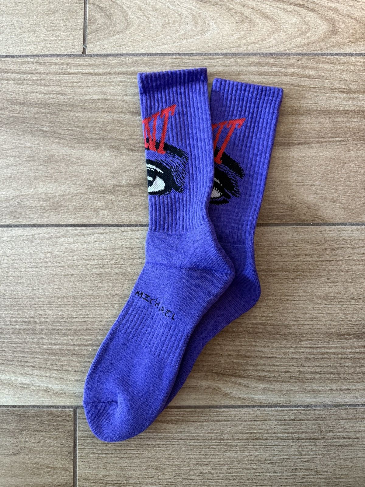 Saint Michael Saint Michael Eye Socks ‘Purple’ Size ONE SIZE - 1 Thumbnail