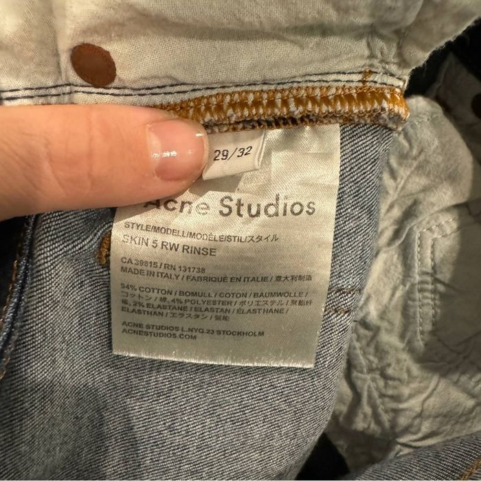 Acne Studios Acne Frayed Hem Skin 5 Skinny Jeans | Grailed