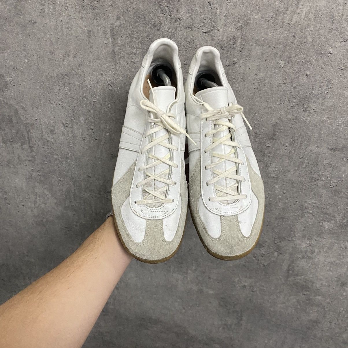Vintage GAT BW Sport 275 Army Trainer Bundeswehr Leather Sneakers Size US 10.5 / EU 43-44 - 4 Thumbnail
