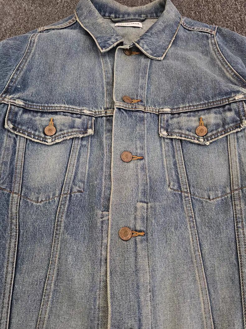 Balenciaga Balenciaga Denim Jacket Size US XXL / EU 58 / 5 - 8 Thumbnail