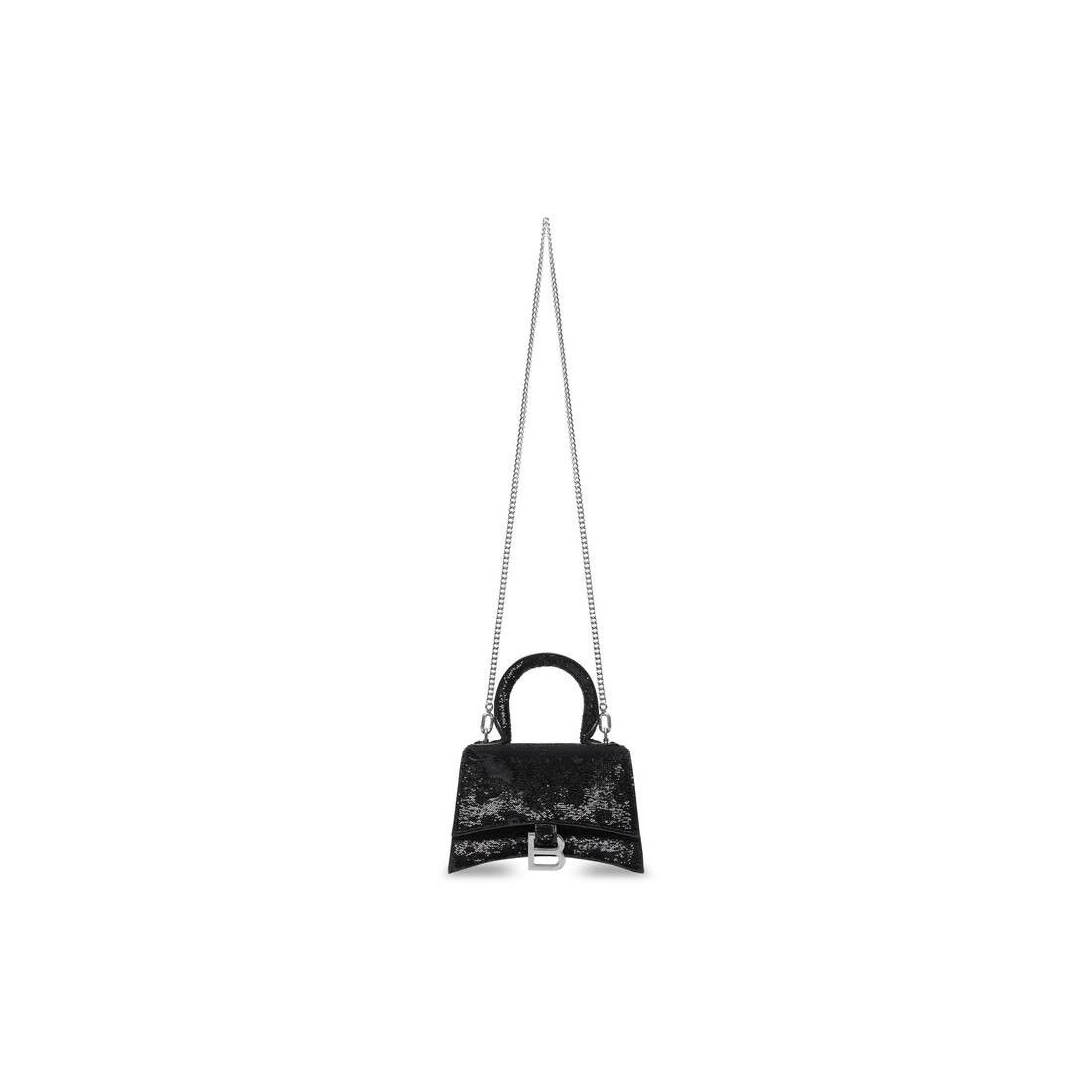 Balenciaga o1la1rc1a0425 Size: OS / Hourglass XS Handbag with Chain Size ONE SIZE - 10 Thumbnail