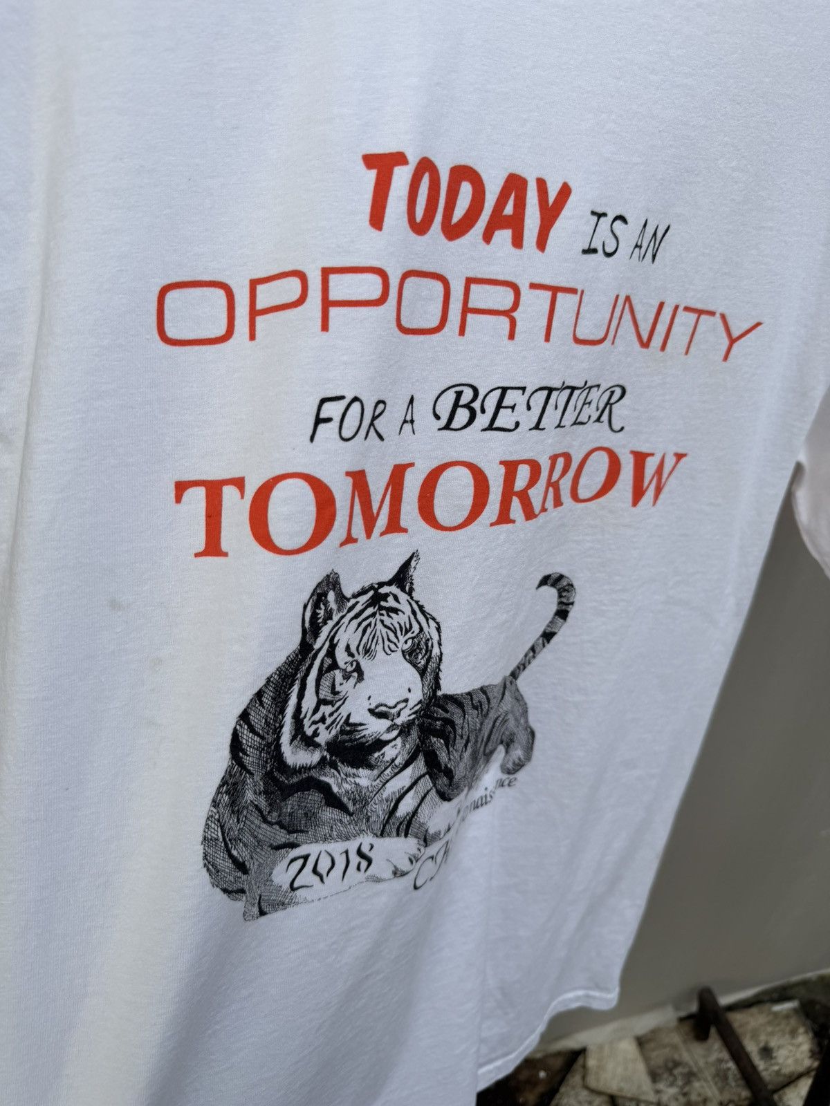 Vintage Today Is an Opportunity for a Better Tomorrow” Graphic T Size US M / EU 48-50 / 2 - 2 Thumbnail
