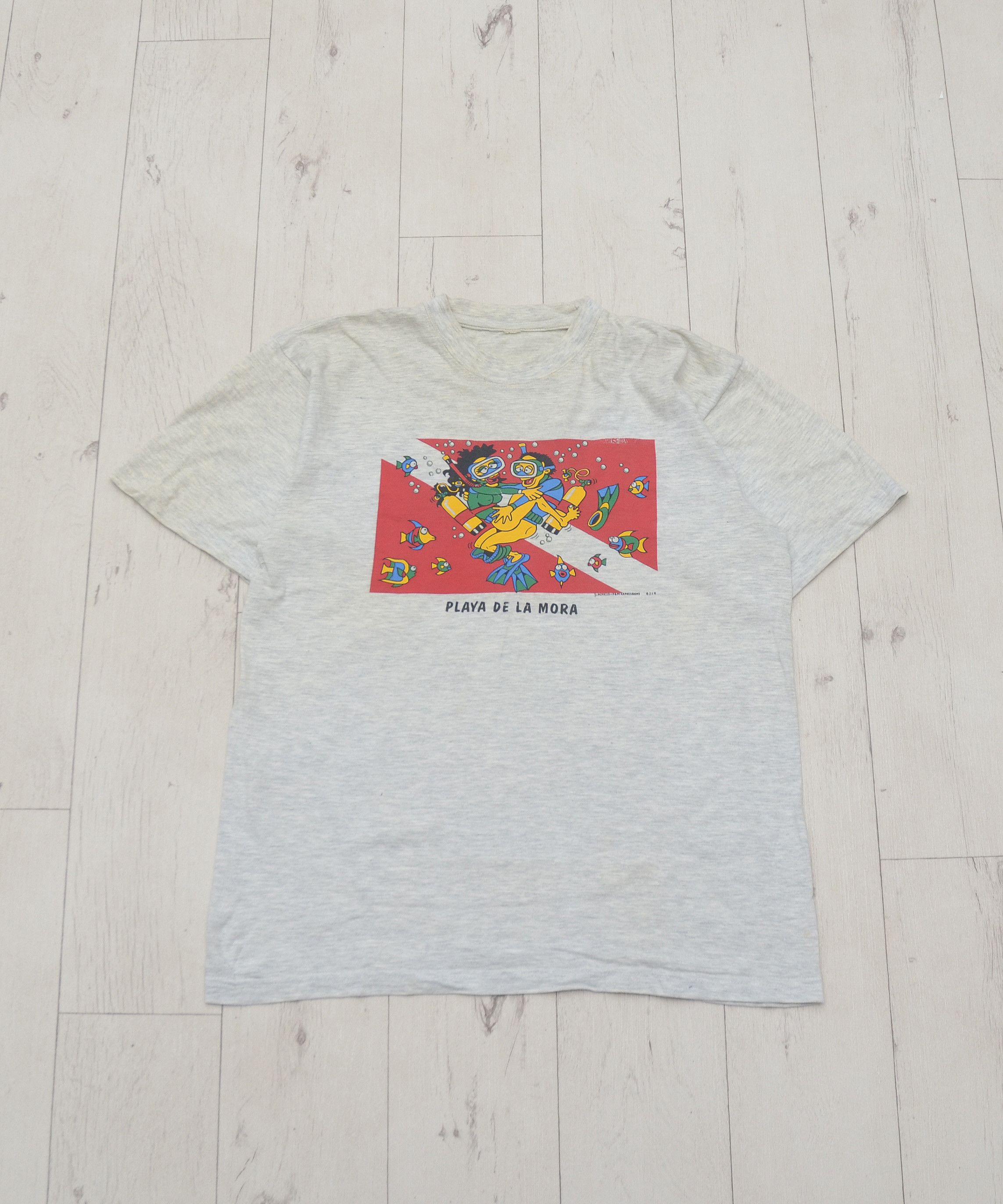 Vintage 1990s 80's Sex on the Beach Hot Sex Art Tee Shirt Humor Joke Size US M / EU 48-50 / 2 - 1 Thumbnail