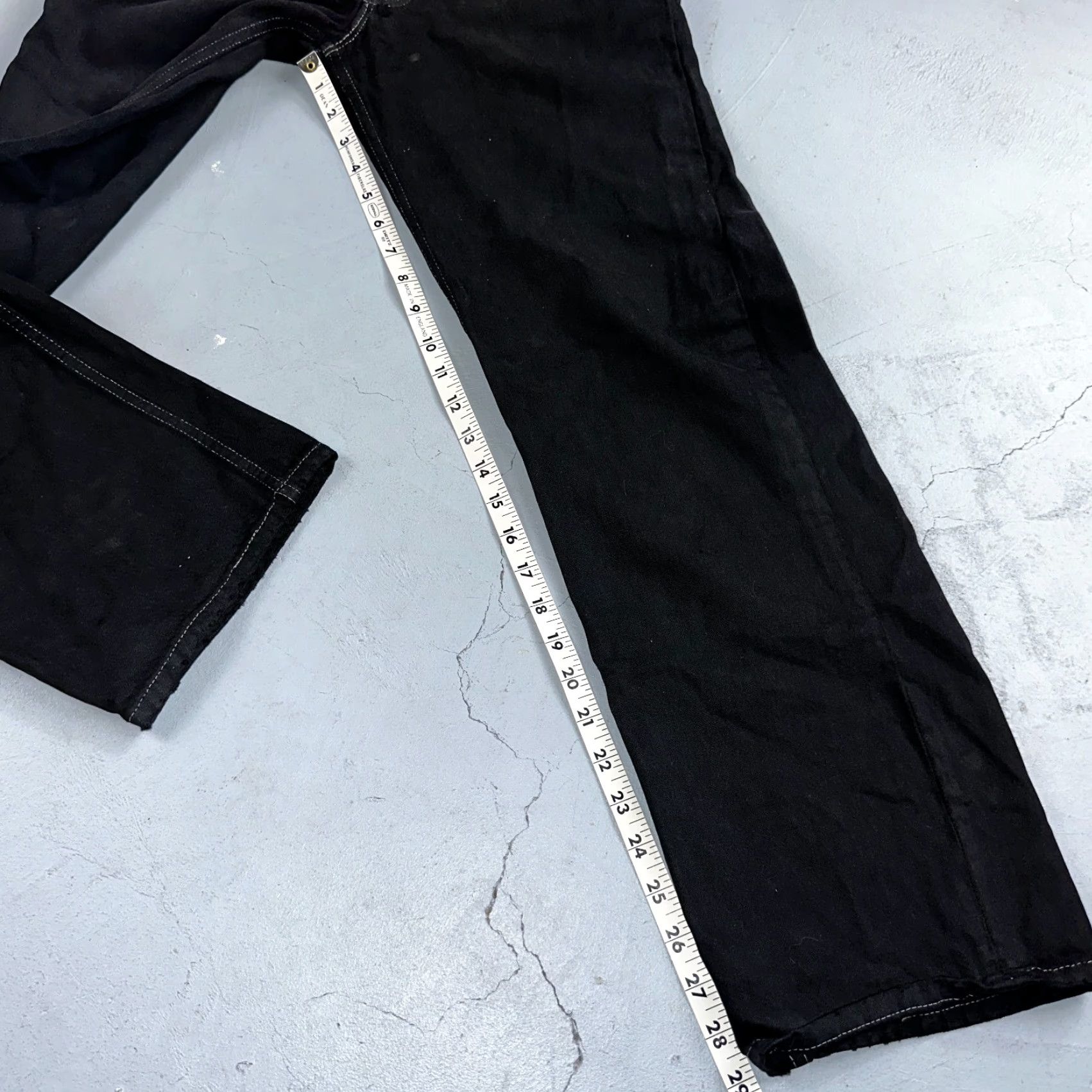 Levi's VINTAGE Levi's 501 Jeans 90s Straight Leg Black Overdye 36x30 501 Series Mens Denim Cotton Classic Regular Button 5-Pocket Size US 36 / EU 52 - 5 Thumbnail