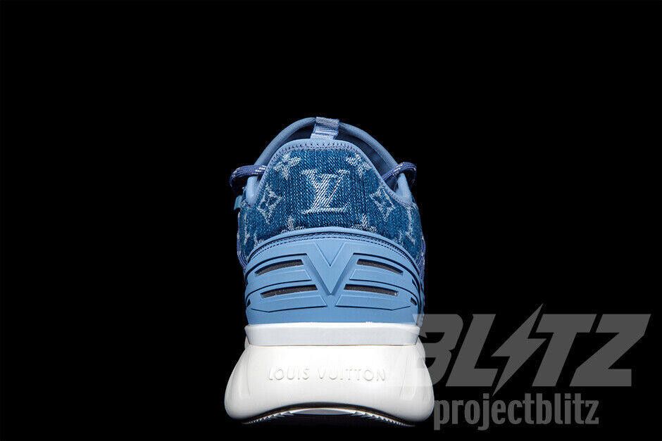 Louis Vuitton LOUIS VUITTON FASTLANE SNEAKER BLUE DENIM MONOGRAM LV Size US 8.5 / EU 41-42 - 5 Thumbnail