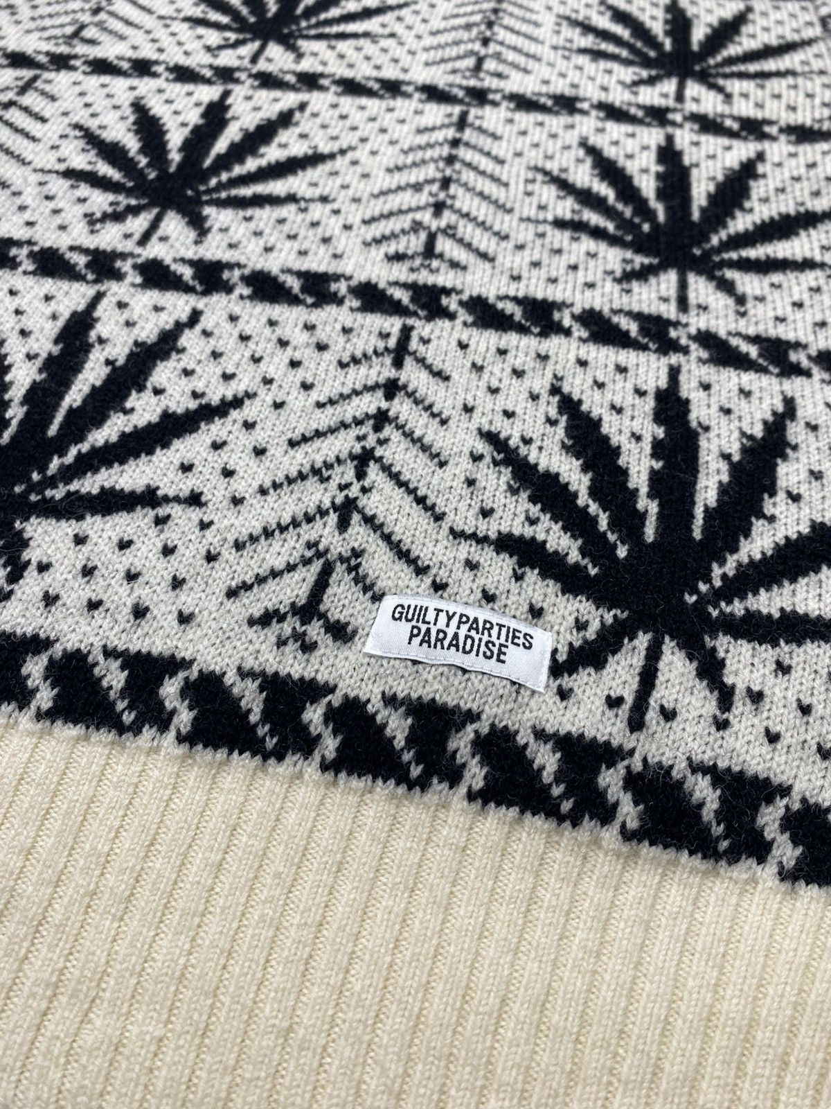 Wacko Maria Wacko Maria Guilty Parties Wool Leaf Printed Sweater Size US M / EU 48-50 / 2 - 2 Thumbnail