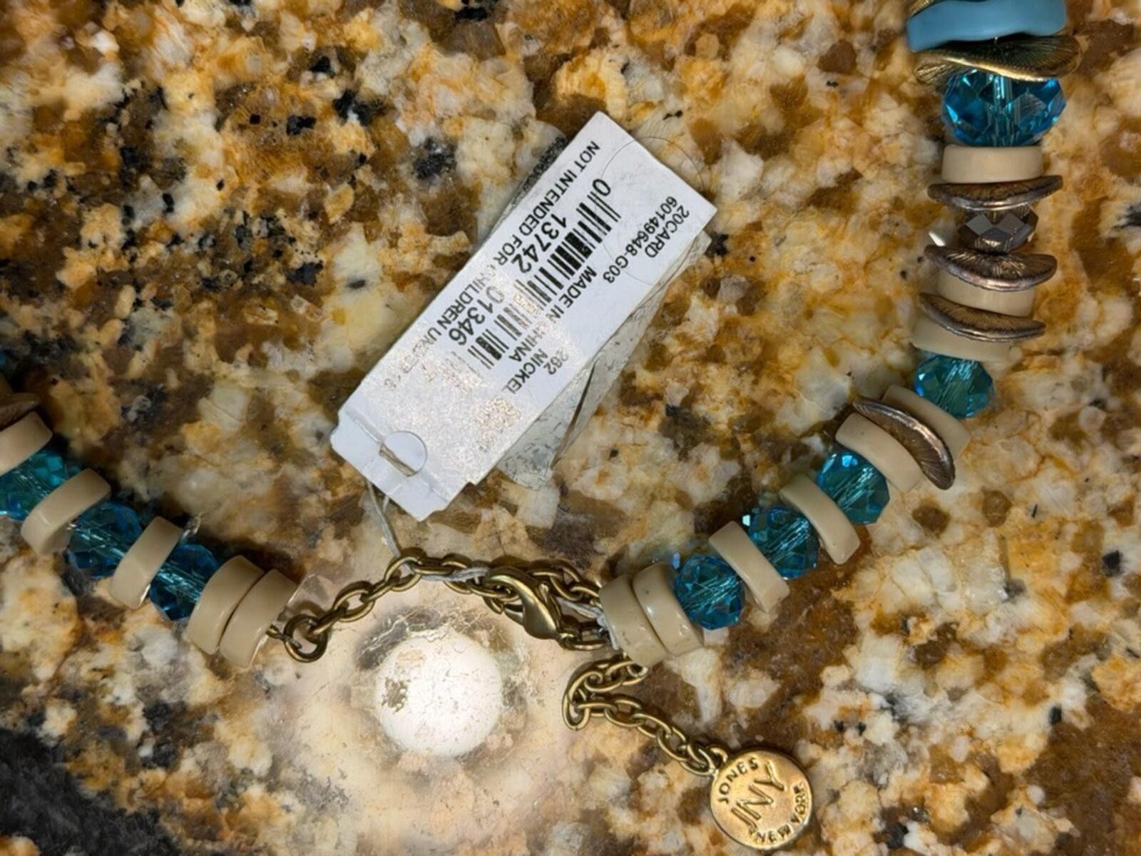 Jones New York JONES NY, JNY, Necklace & Earring Set, Gold Tone Chain Beads Size ONE SIZE - 12 Thumbnail
