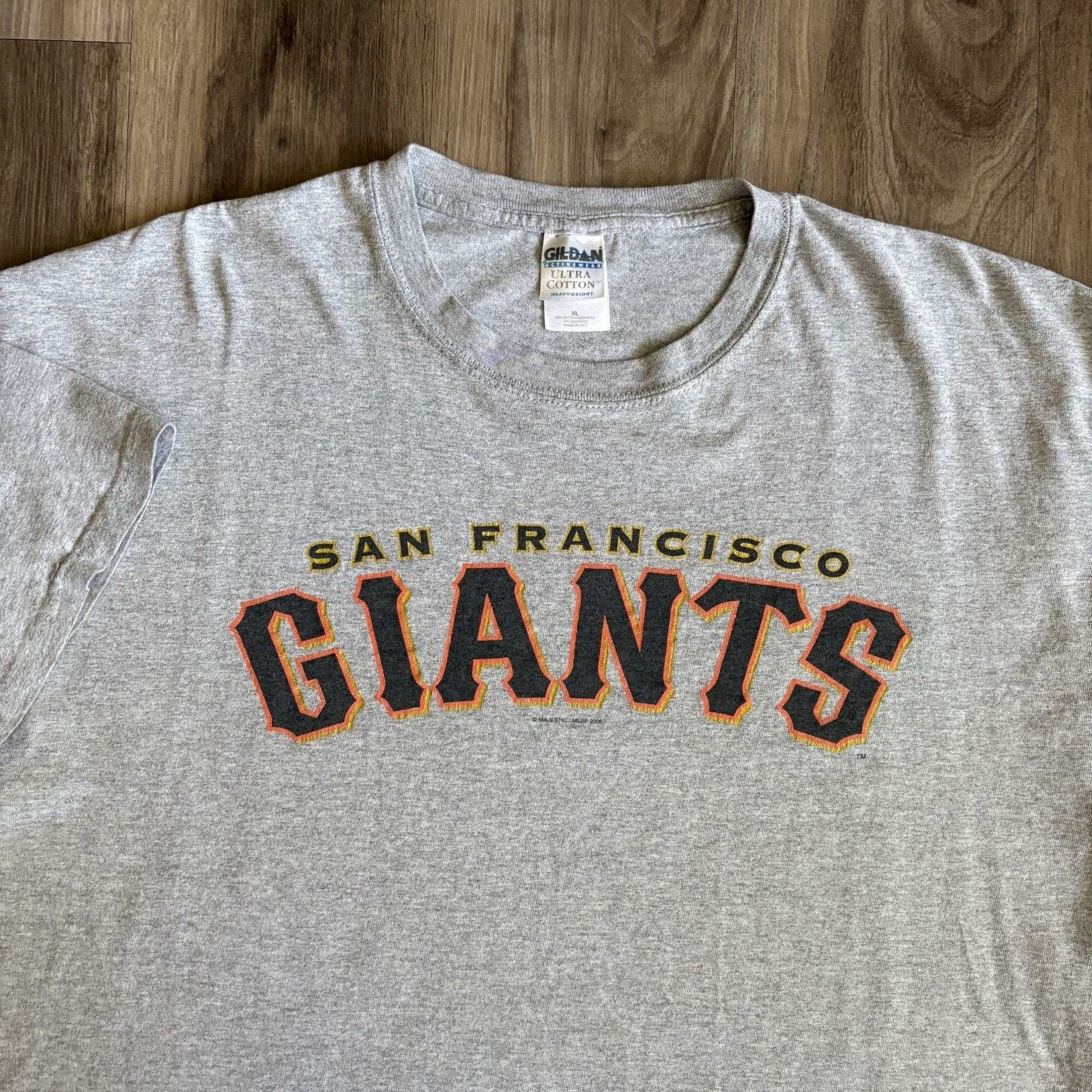 MLB × Vintage Vintage San Francisco Giants T-Shirt Size XL Gray MLB Size US XL / EU 56 / 4 - 2 Thumbnail