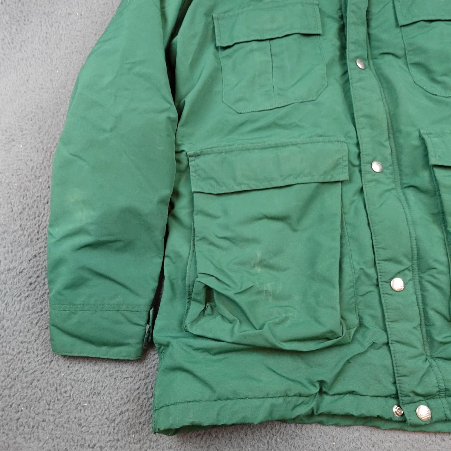 Vintage VINTAGE L.L. Bean Baxter State Parka Coat Mens M Green Wool Lined USA 80s Parka Wool Lined Hooded Zipper Pockets Size US M / EU 48-50 / 2 - 3 Thumbnail