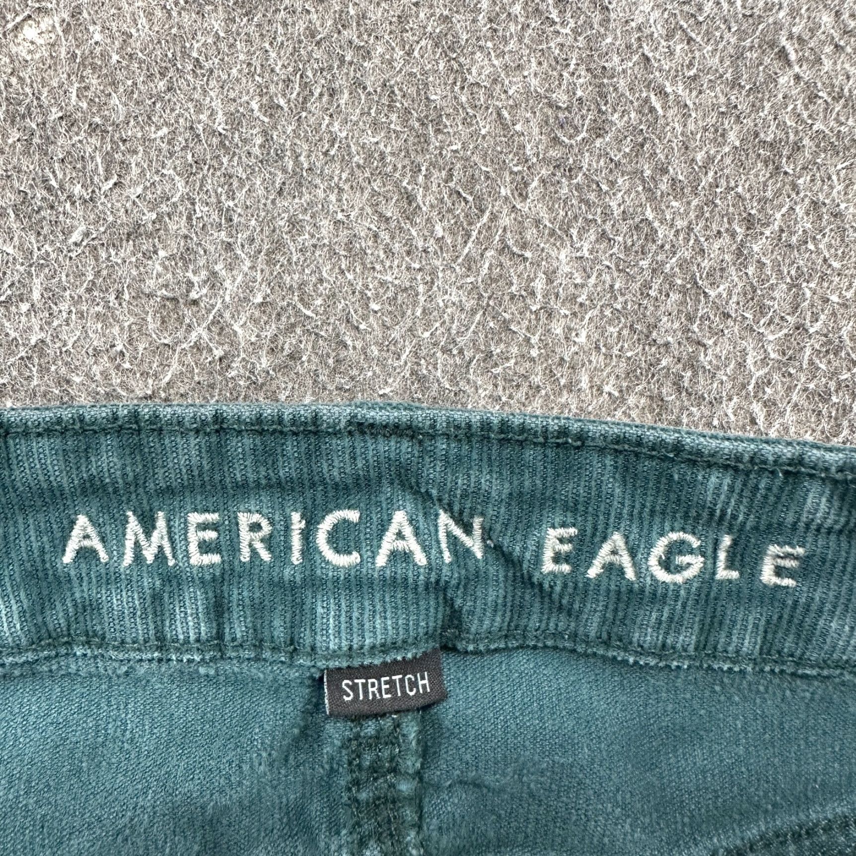 American Eagle Outfitters American Eagle Outfitters Pants Womens 2 Green Corduroy Super Hi Rise Flare Stretch Cotton Modern Retro 30 Inseam Buttons Pockets Casual Size 26" / US 2 / IT 38 - 5 Thumbnail