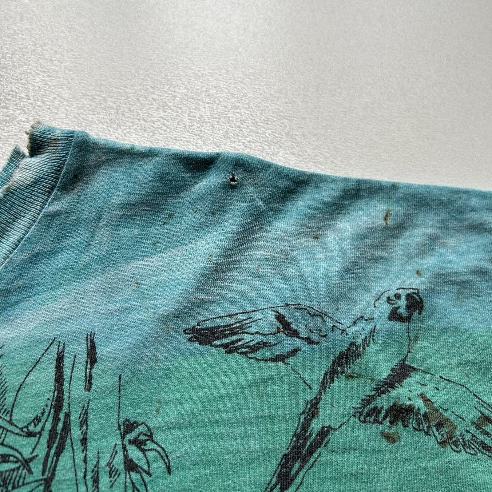 Vintage Vintage 90s Rainforest Animal Art Shirt XL Tie Dye Distress Size US XL / EU 56 / 4 - 8 Thumbnail