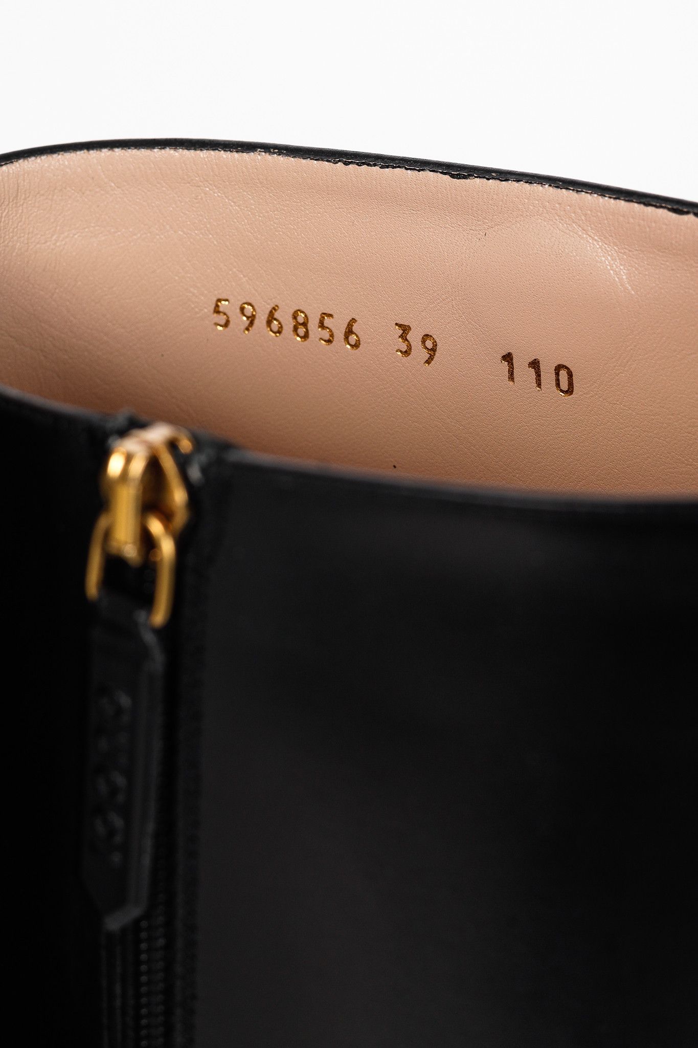 Gucci Gucci Rosie Black Elite Calf Leather Riding Boots Size US 8.5 / IT 38.5 - 12 Thumbnail