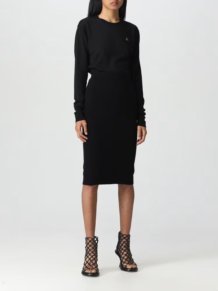 Vivienne Westwood o1s22i1n0924 Logo Embroidery Bea Cardigan in Black Size L / US 10 / IT 46 - 2 Thumbnail