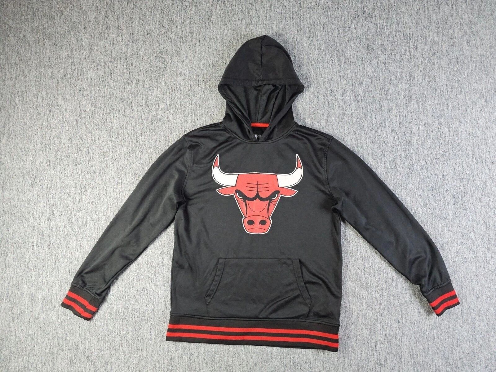 NBA Chicago Bulls NBA Big Logo Pullover Hoodie Black Men M Size US M / EU 48-50 / 2 - 4 Thumbnail
