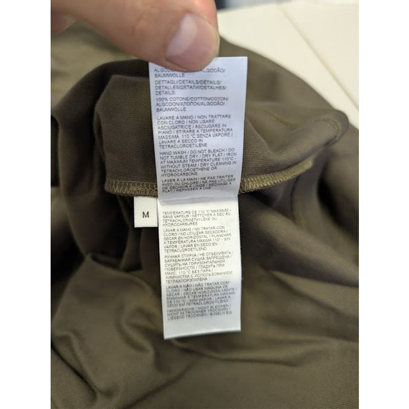 Bottega Veneta o1rshd1 Heavy Japanese Jersey Long Sleeve T-Shirt in Olive Size US M / EU 48-50 / 2 - 18 Thumbnail