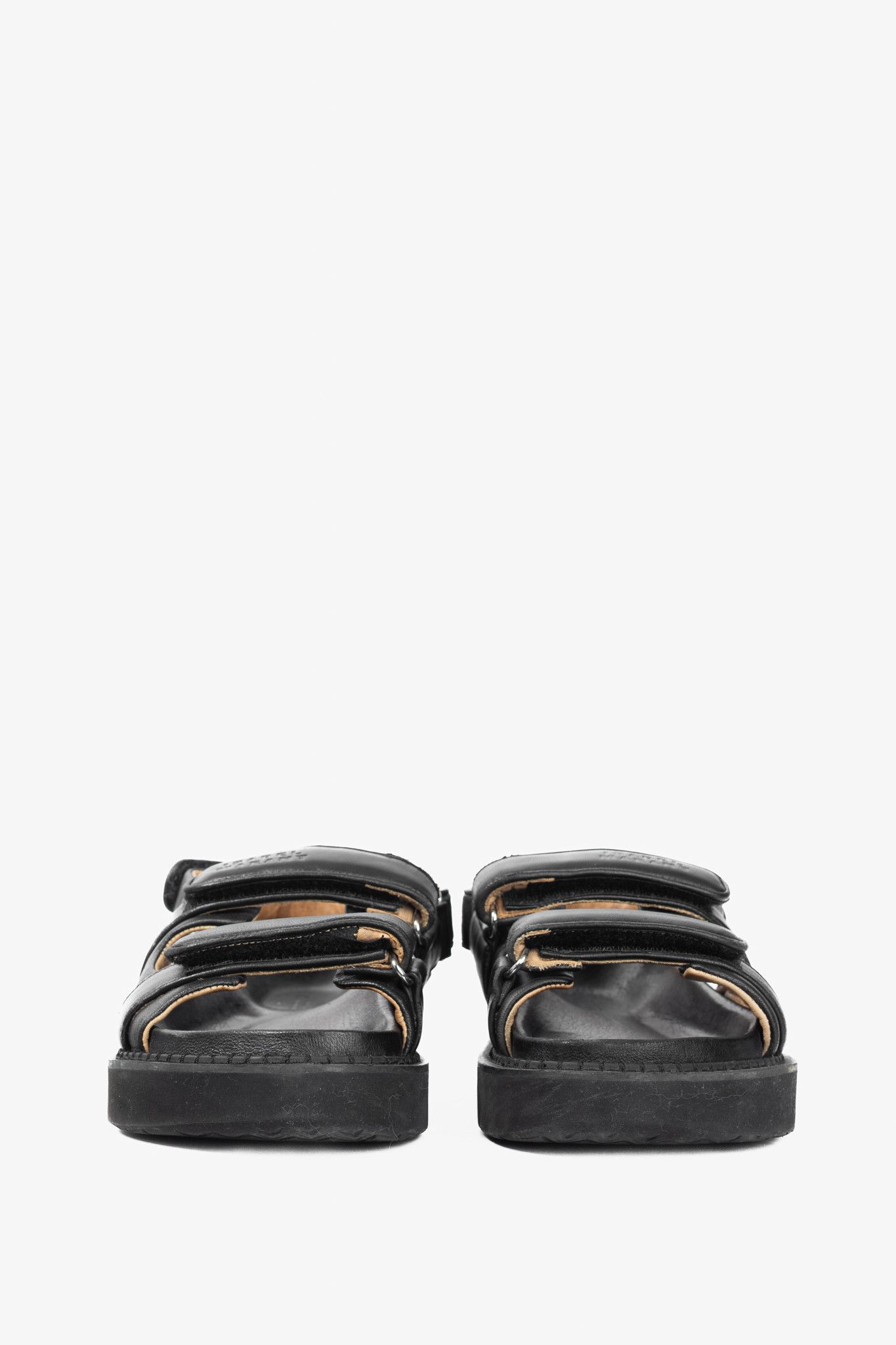 Isabel Marant Isabel Marant Madee Black Leather Padded Dad Sandals Size US 8.5 / IT 38.5 - 2 Thumbnail