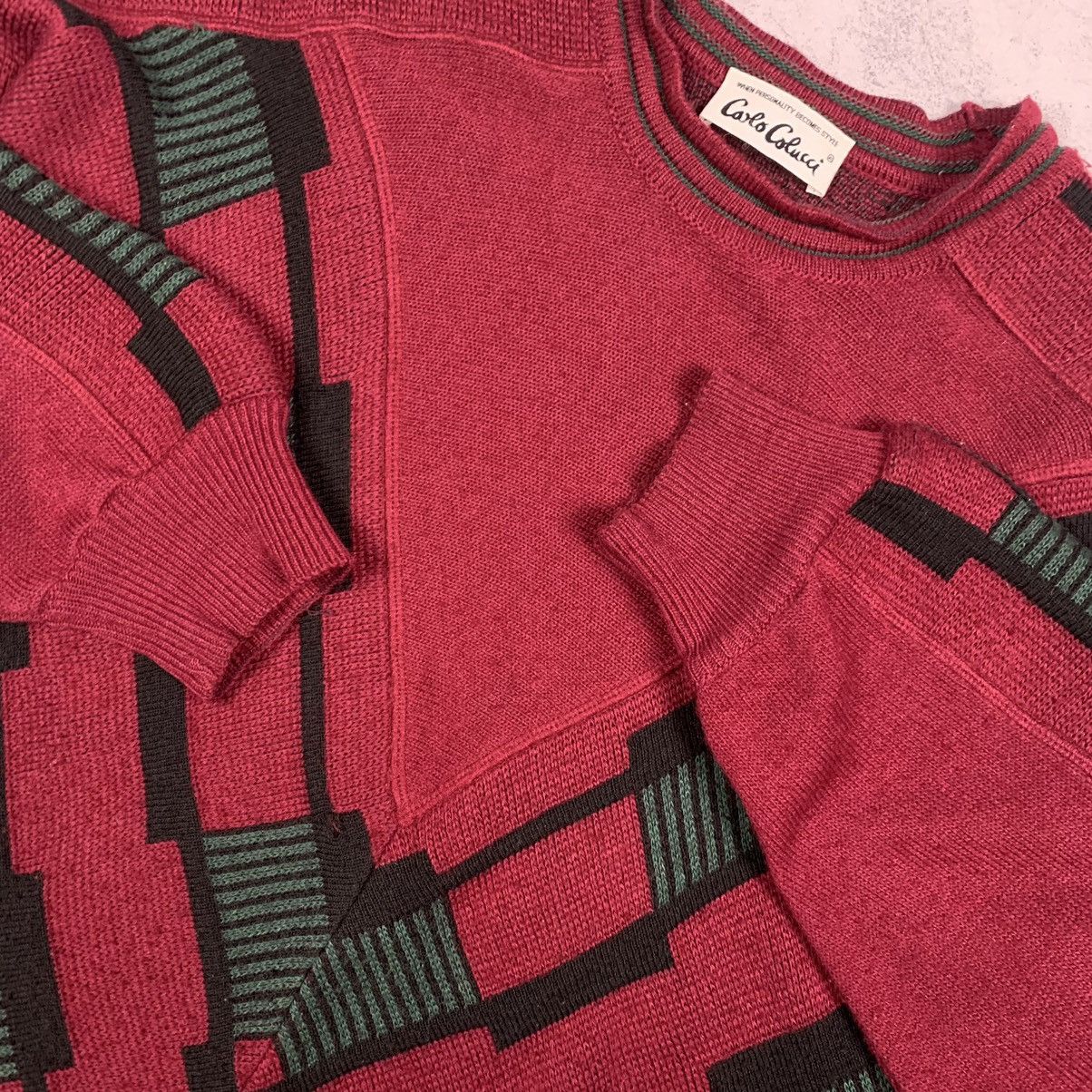 Carlo Colucci Vintage Carlo Collucci 3D Knit Wool Sweater West Germany 90s Size US M / EU 48-50 / 2 - 8 Thumbnail