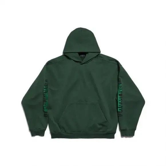 Balenciaga o1srvl11e0426 Typo Arabic Logo Hoodie Medium Fit in Green Size US XXL / EU 58 / 5 - 1 Preview
