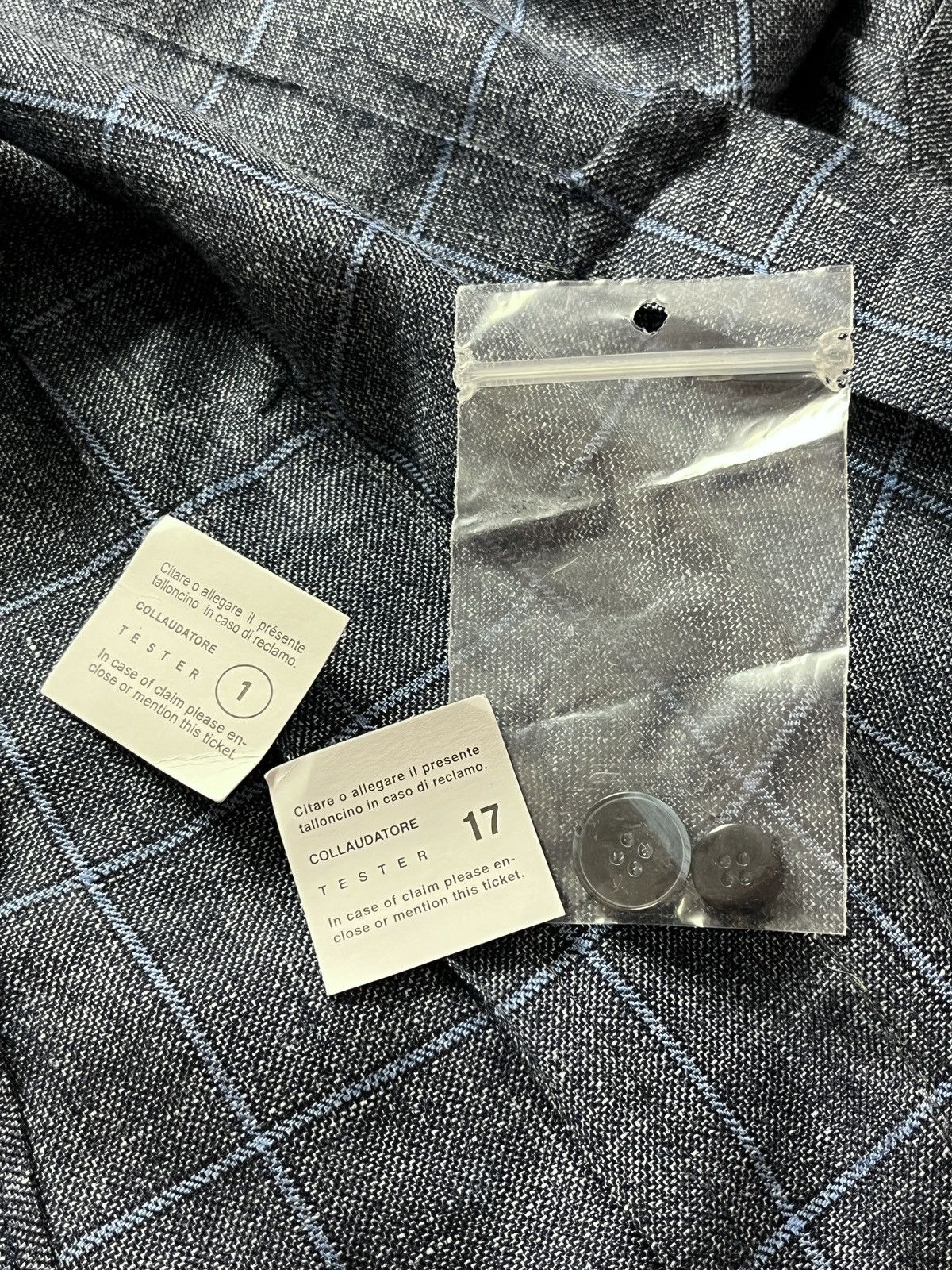 L.B.M. 1911 LBM 1911 Tailored Blue Check Patch Pocket Sportcoat Blazer Size 46R - 11 Thumbnail