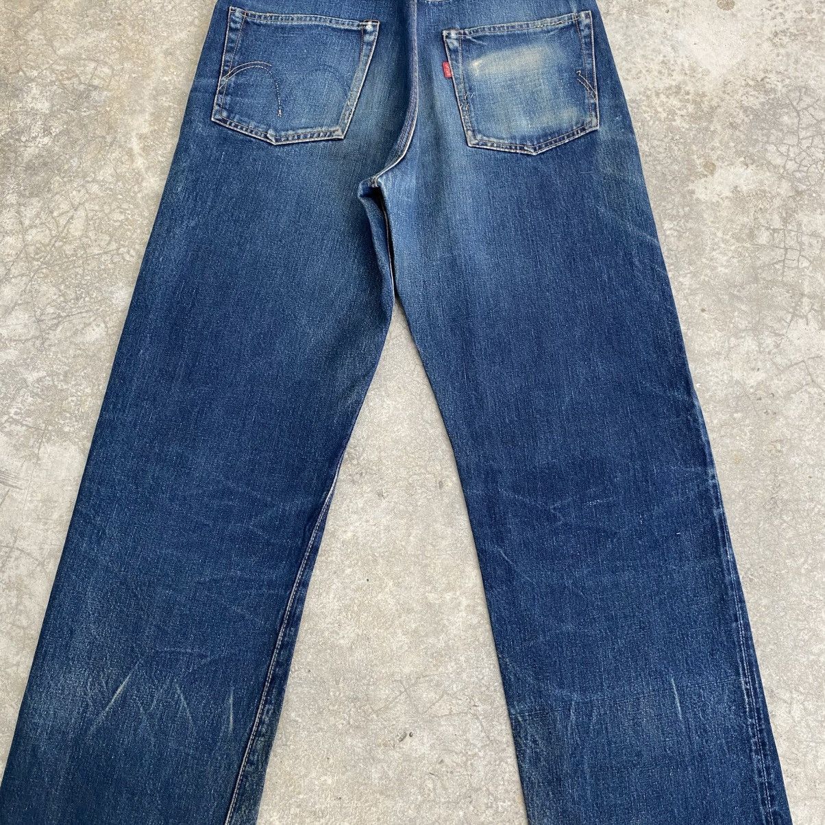 Sugar Cane Vintage 90’s Sugar Cane Faded Blue Wide Leg Selvedge Jeans Size US 33 - 11 Thumbnail
