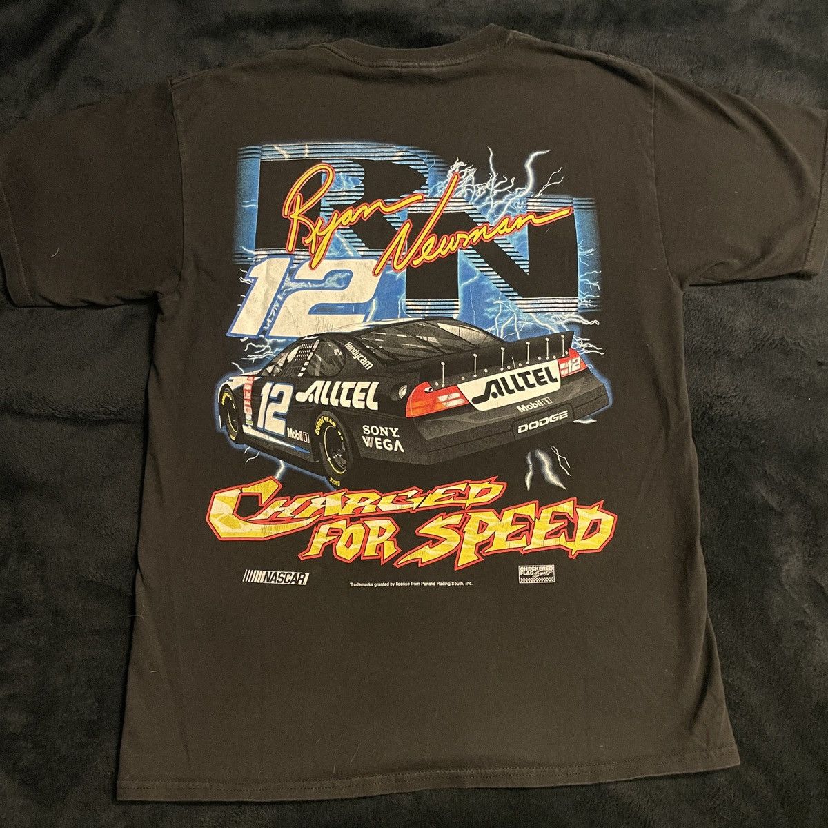 Gildan Ryan Newman #12 Alltel Vintage NASCAR T Shirt Size US L / EU 52-54 / 3 - 3 Thumbnail