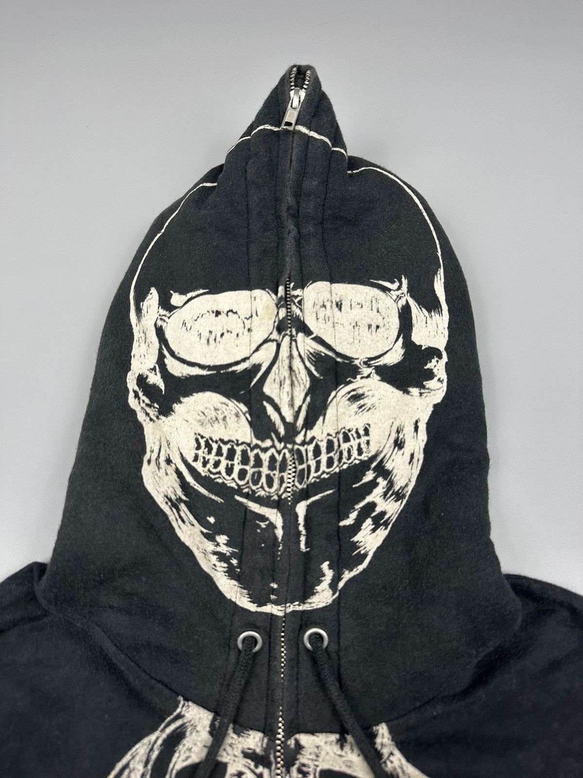If Six Was Nine × Japanese Brand Japanese Glad News Skeleton Full Zipper Hoodies Size US M / EU 48-50 / 2 - 5 Thumbnail