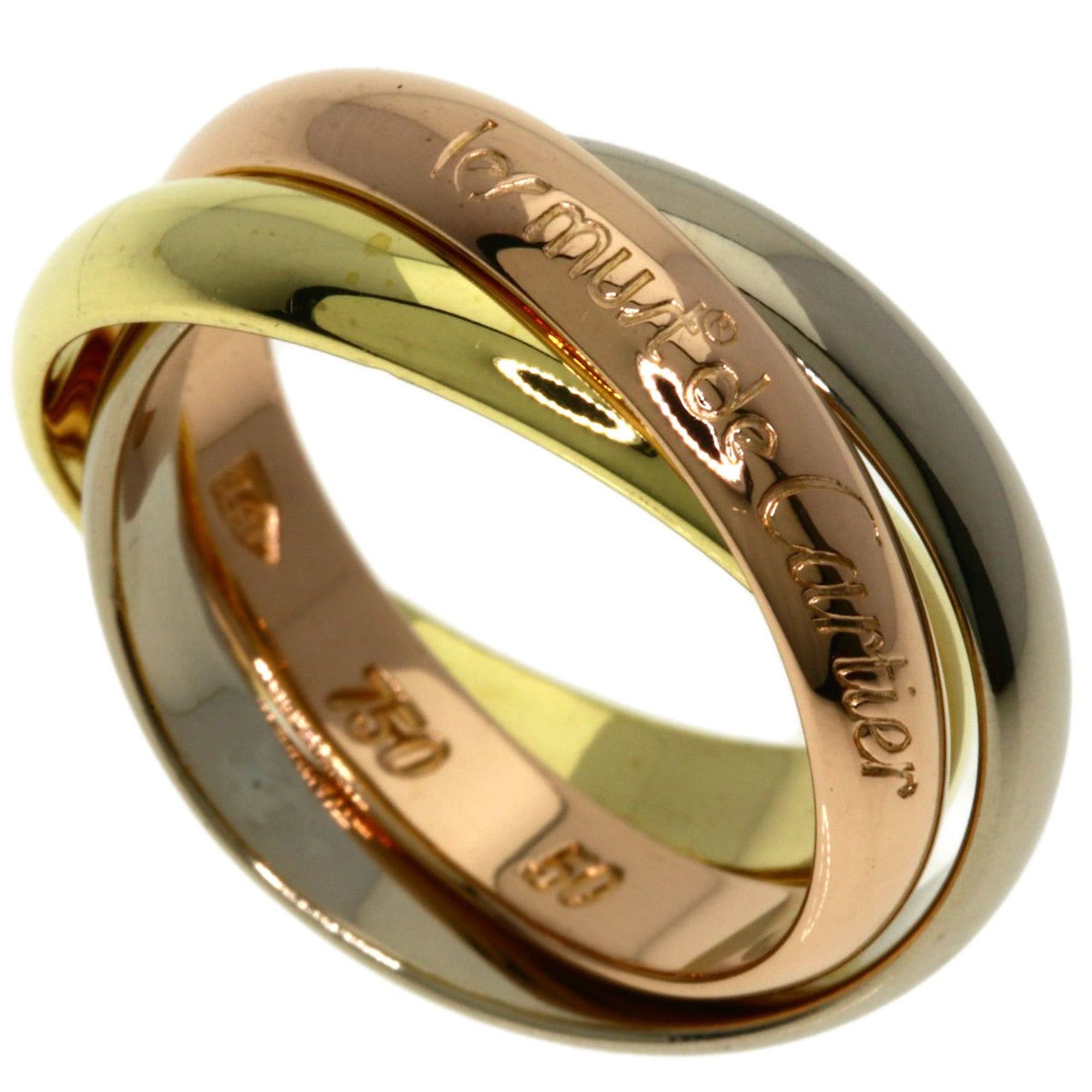 Cartier Cartier Trinity Ring - 18K Yellow Gold/18K White Pink Gold Women's CARTIER Size ONE SIZE - 1 Thumbnail