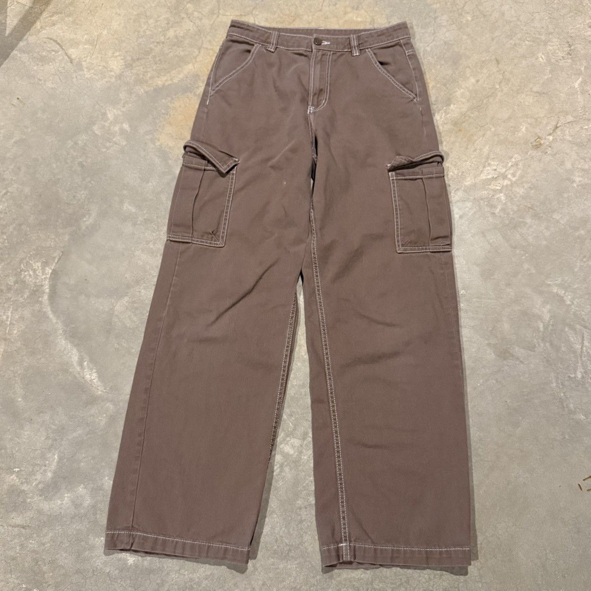 Vintage Vintage 2000s Faded Brown Baggy Cargo Jeans ERD Grunge Y2K Size US 30 / EU 46 - 2 Thumbnail
