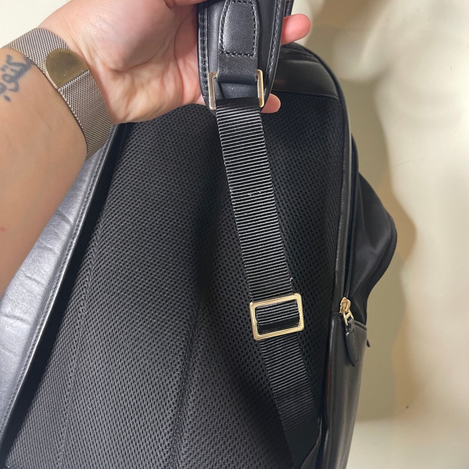 Other ISM THE BACKPACK Black Leather and Nylon Size ONE SIZE - 7 Thumbnail