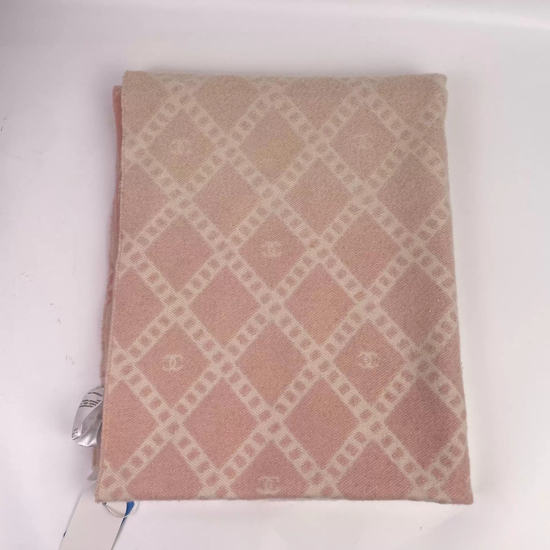 Chanel CHANEL Women's Cashmere Scarf Pink 171x67 Size ONE SIZE - 2 Thumbnail